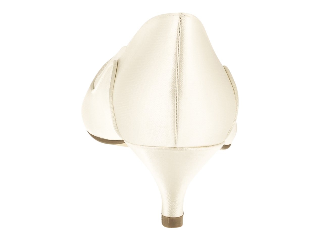 Rainbow Club Hollie Pumps ivory Satin 5 cm Absatz