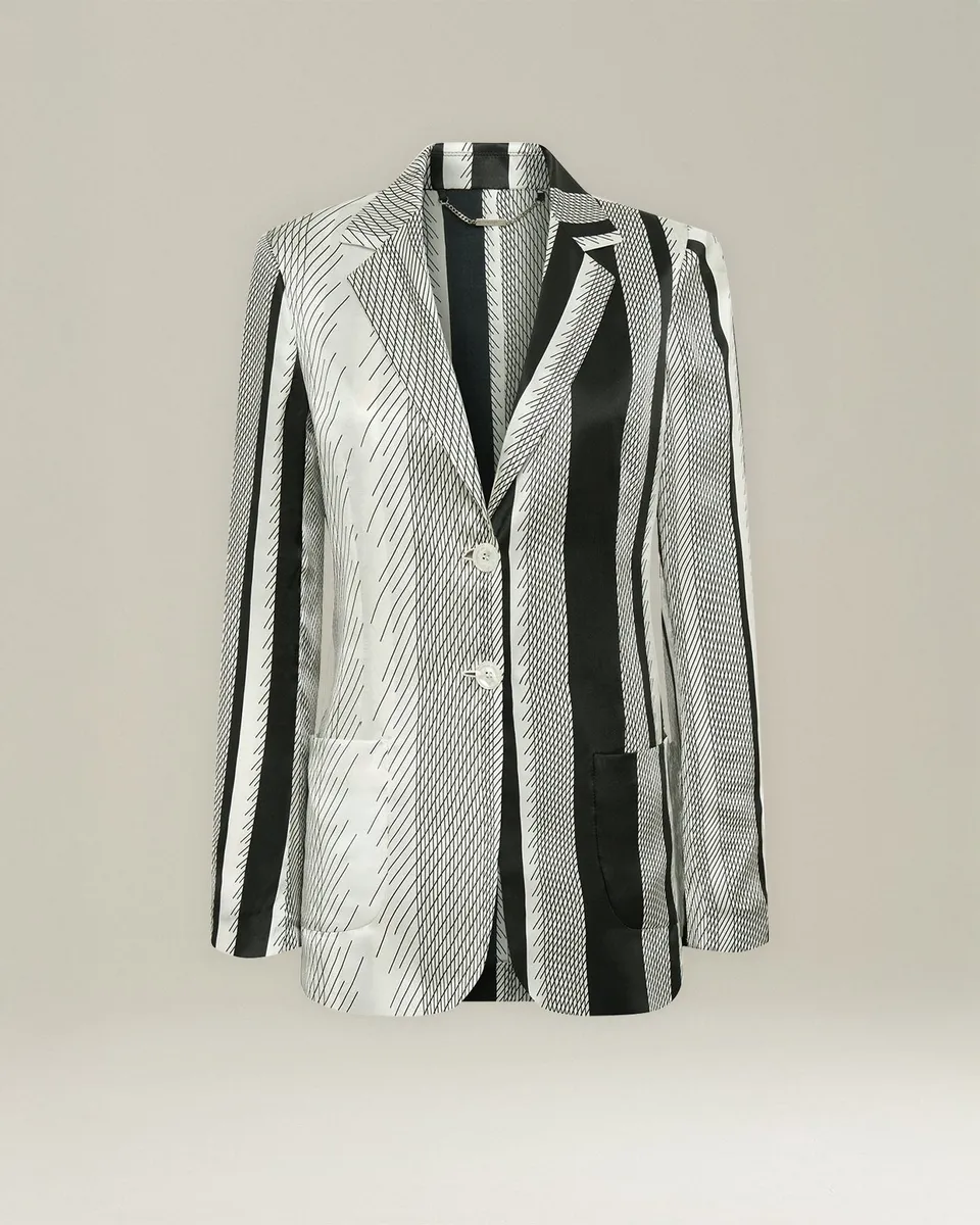 Kiton Jackets Seidenblazer Cady Print