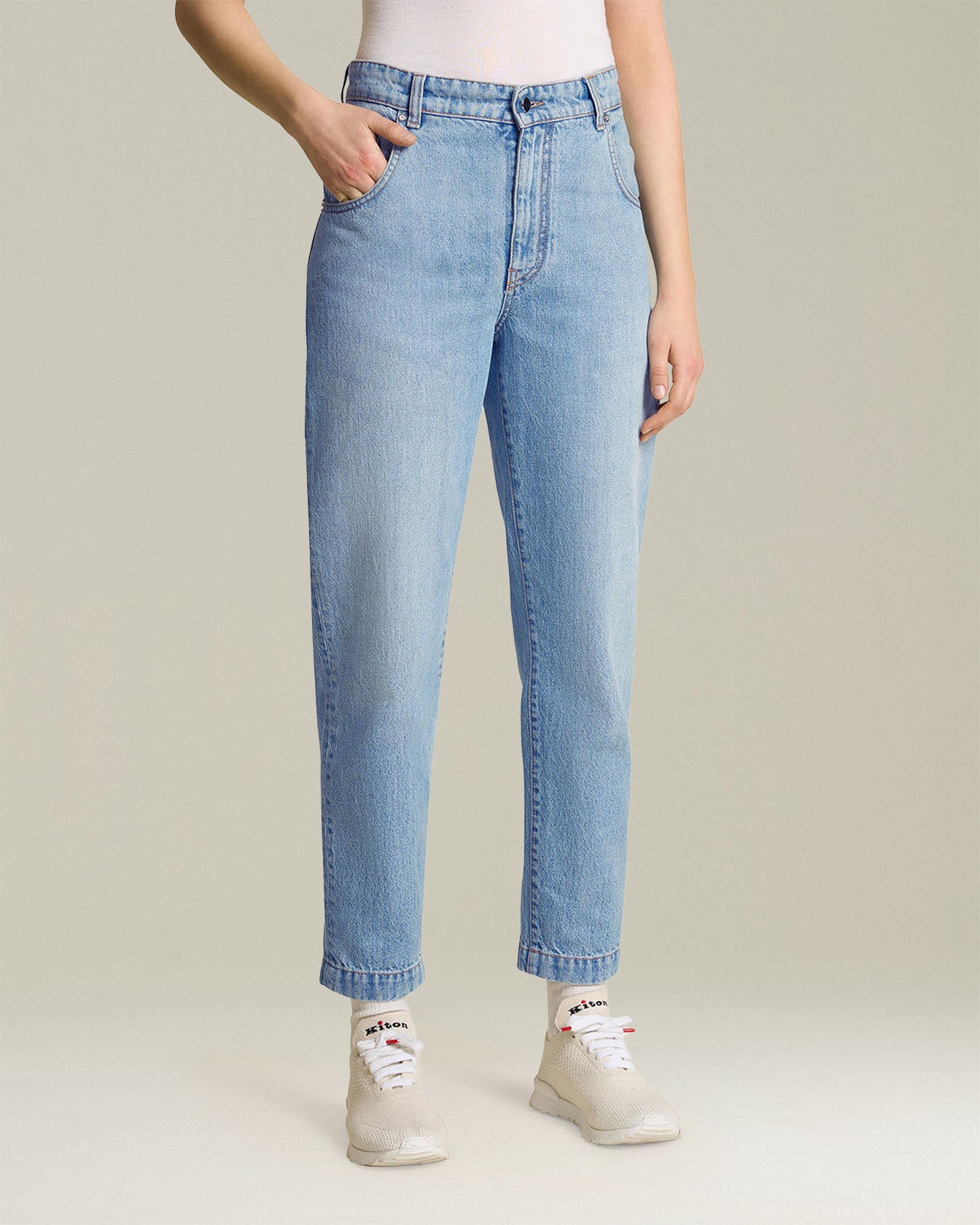 Kiton Jeans Denim Tailored Five-Pocket Größe 46