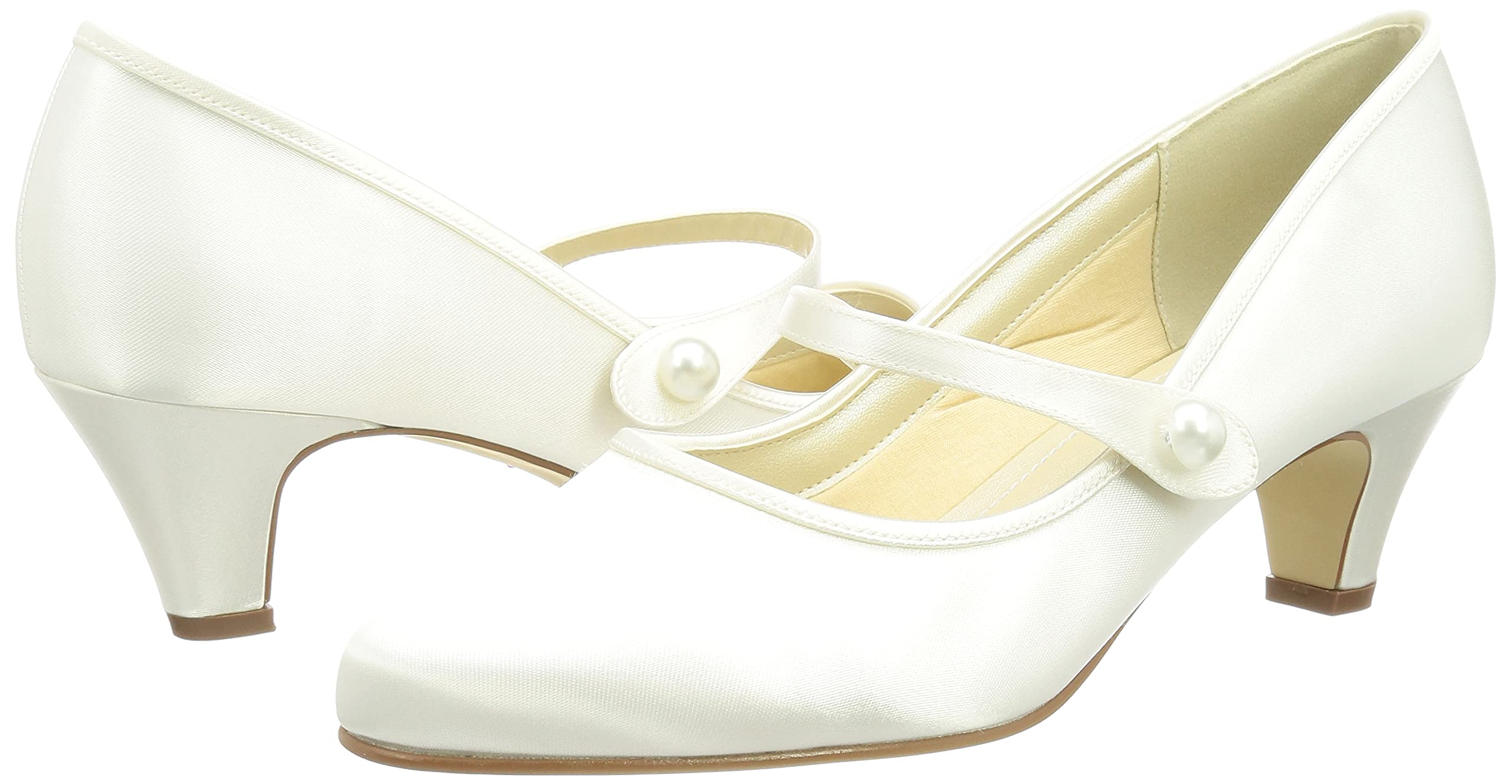 Rainbow Club Essentials Heather Pumps Satin ivory 5cm