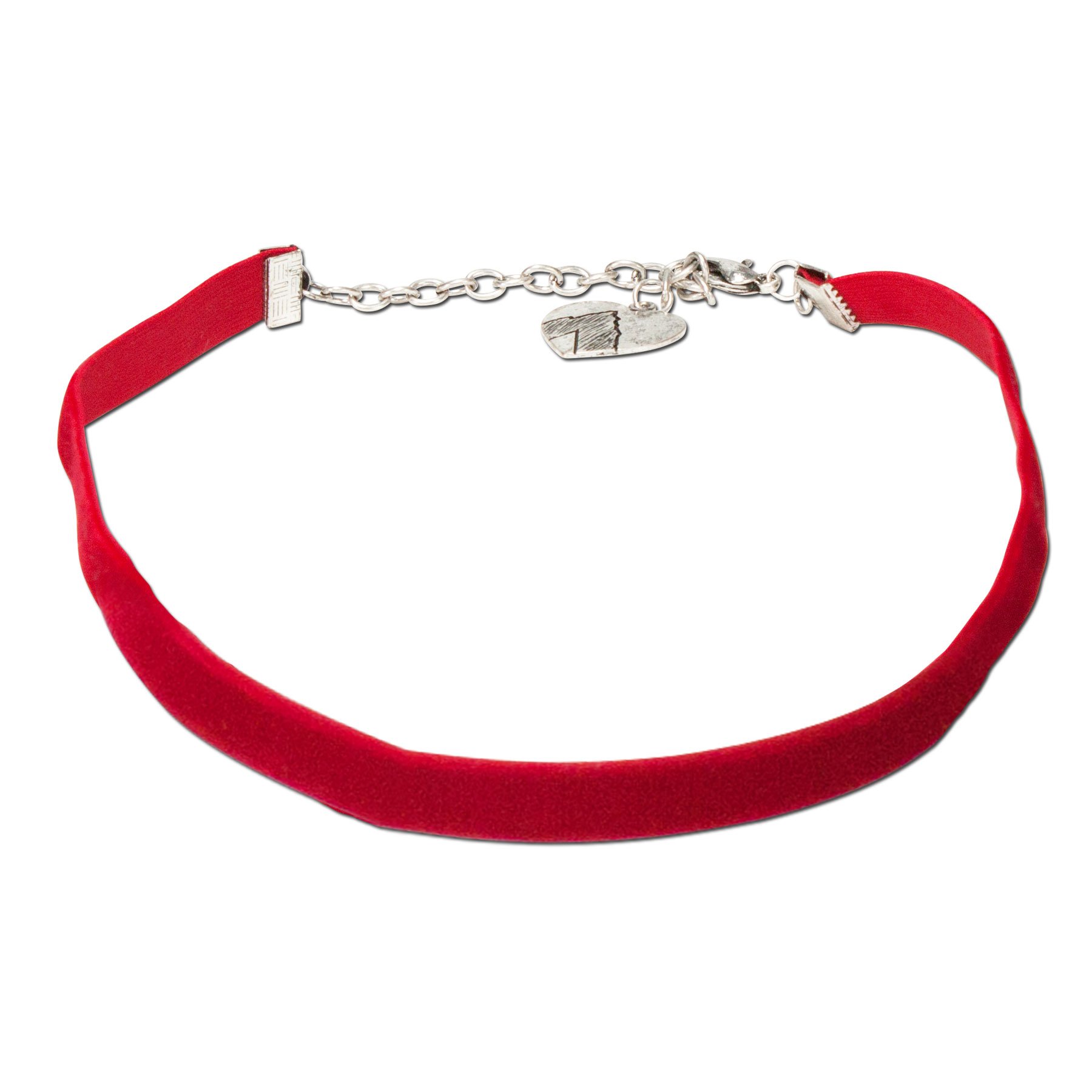 Alpenflüstern DAHEIM DHK076 Samt-Kropfband Schwarz 1cm