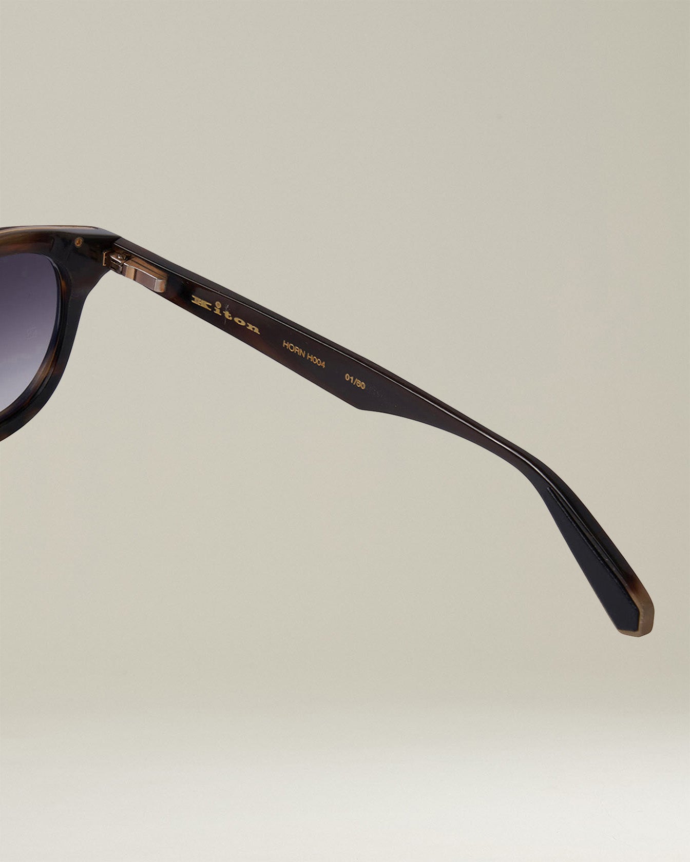 Kiton Sunglasses Pathos Horn Sonnenbrille hellbraun limitiert