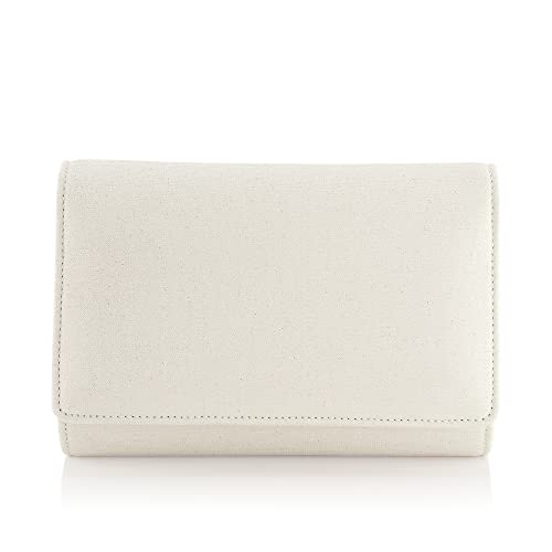 Rainbow Club Dafina Brauttasche Off-White Metallic mit Kette