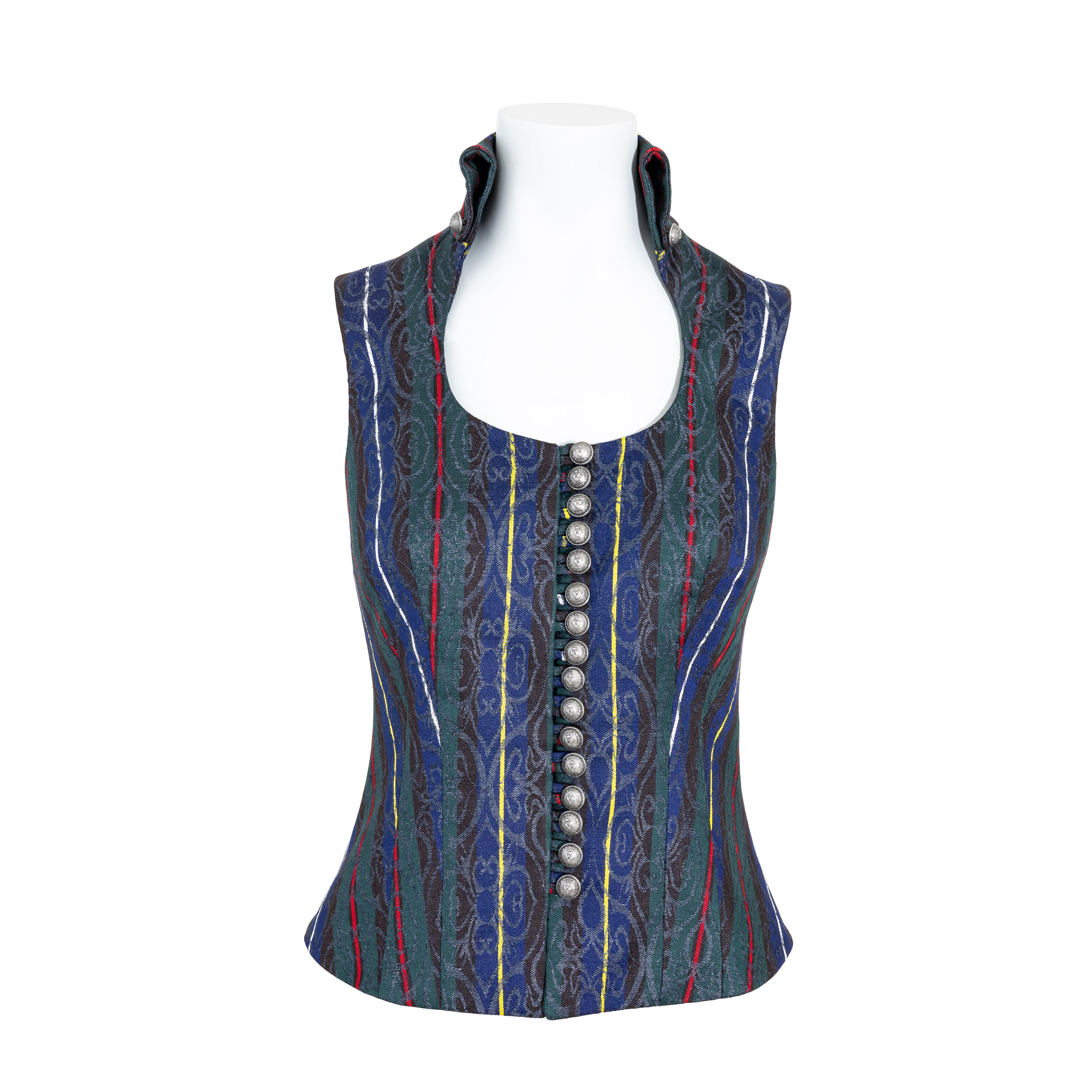 Rettl Women Josefa Gilet Leinen Stehkragen
