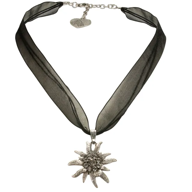 Alpenflüstern DAHEIM DHK079 Trachtenkette Dirndlkette schwarz