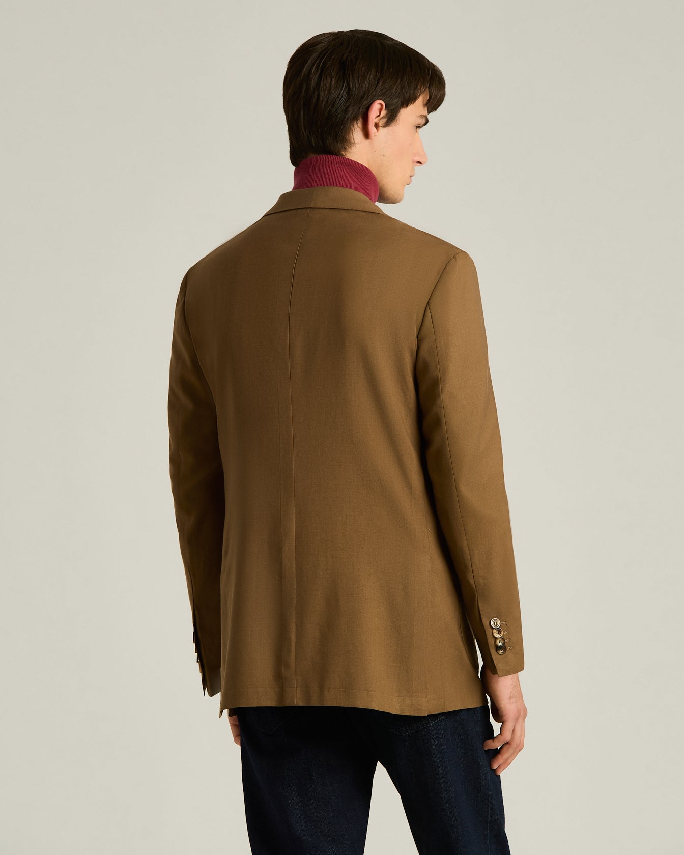 Kiton Kaschmir Sakko Braun einreihig Gr. 52
