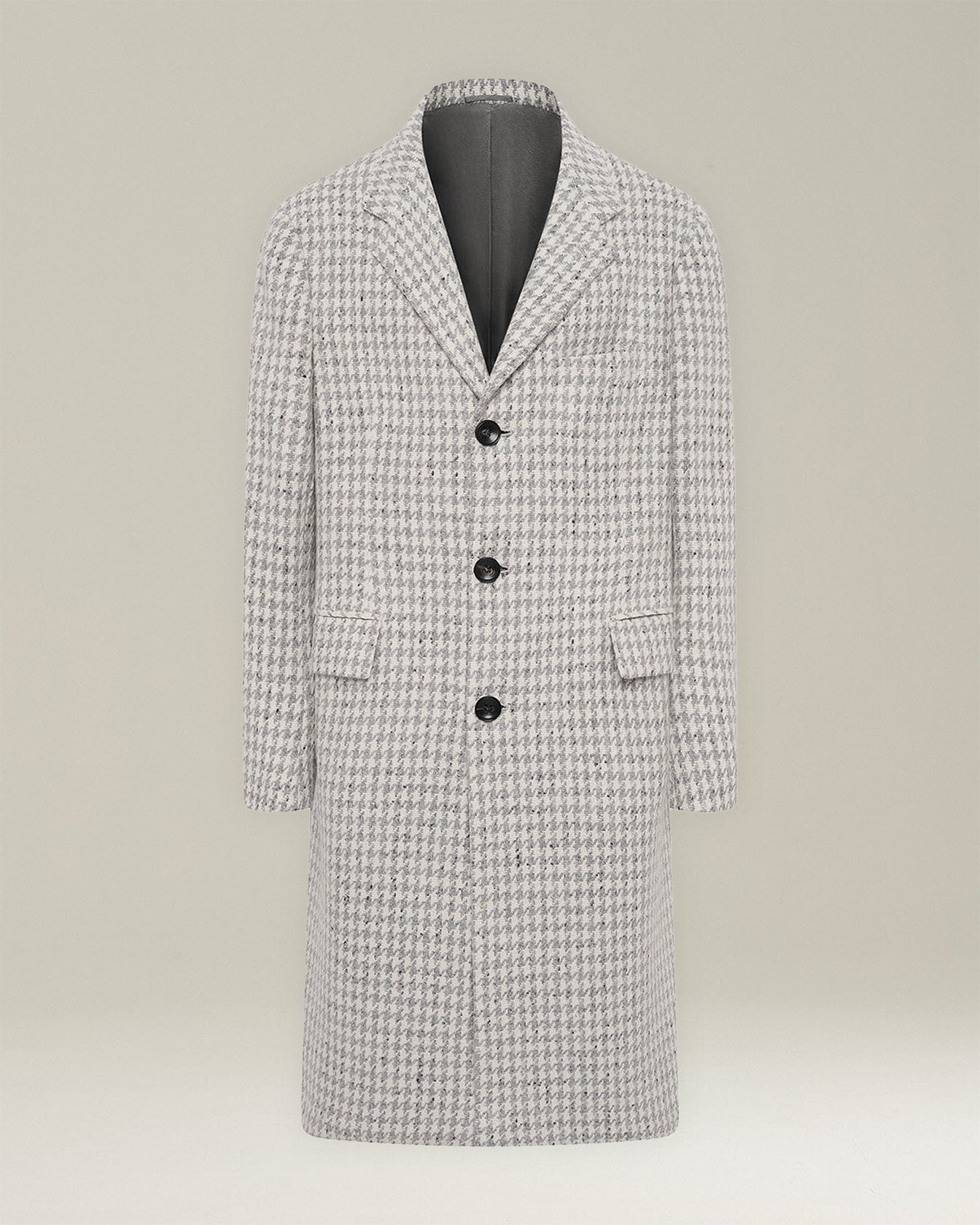 Kiton Outerwear Mantel Hahnentritt Cashmere 50