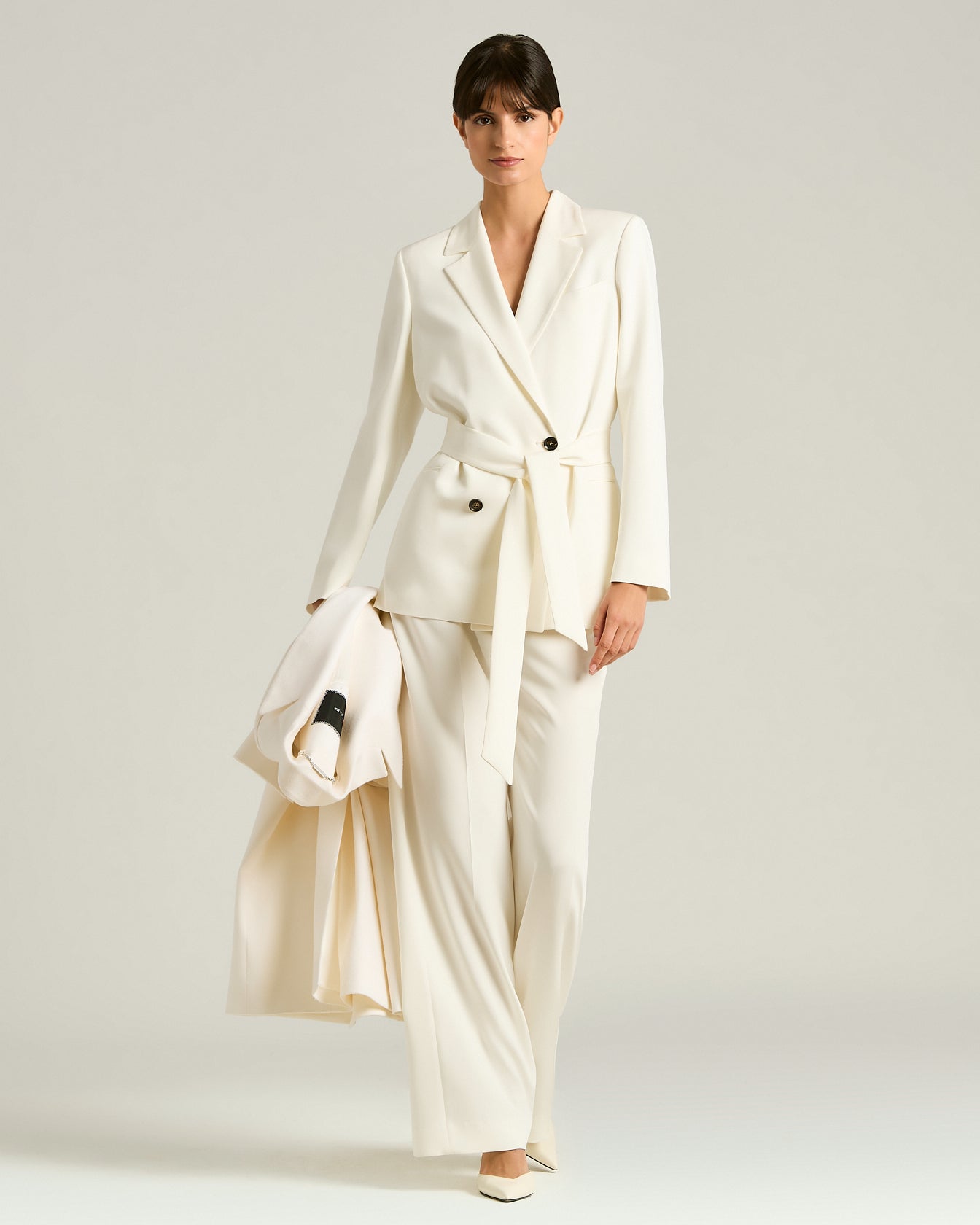Kiton Wide-Leg Seidenhose Bügelfalte Stretch