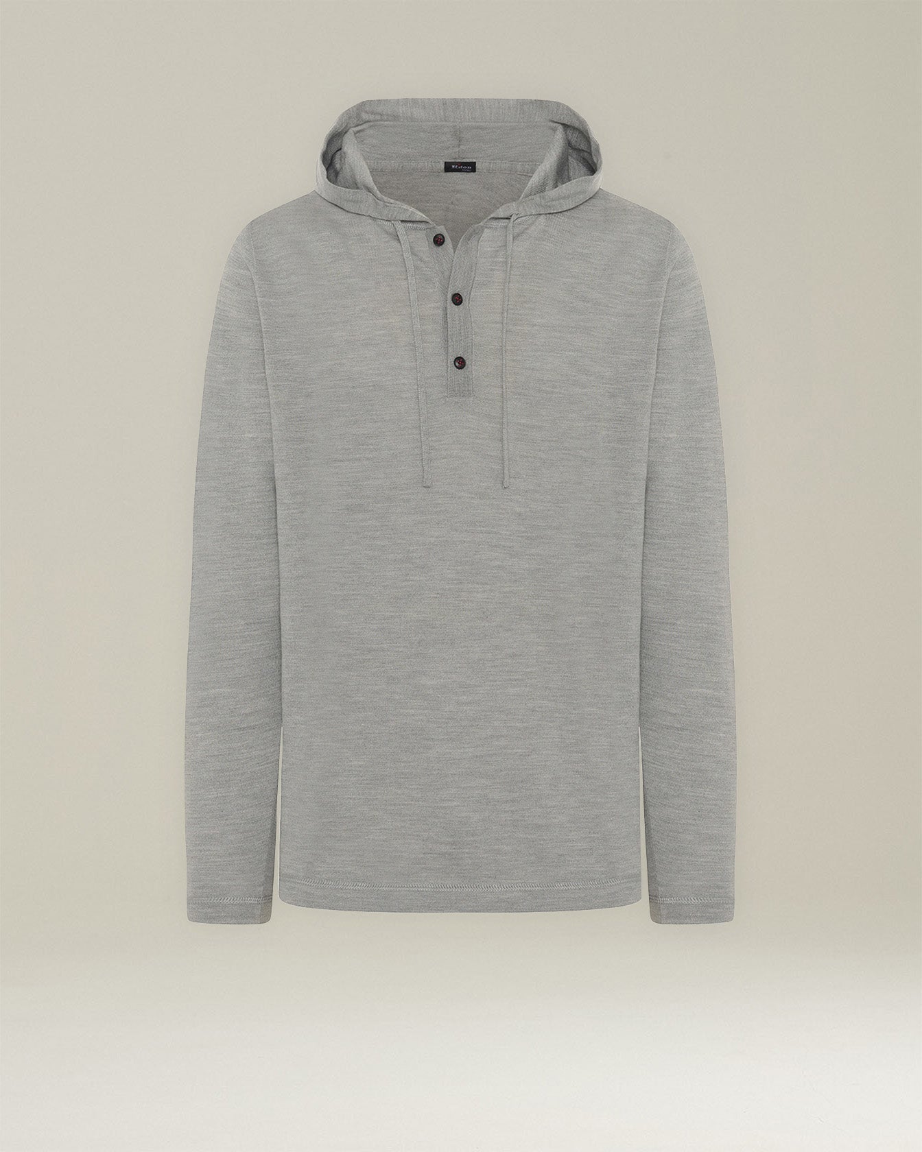 Kiton Knitwear Hoodie Kaschmir Seide Knopfleiste
