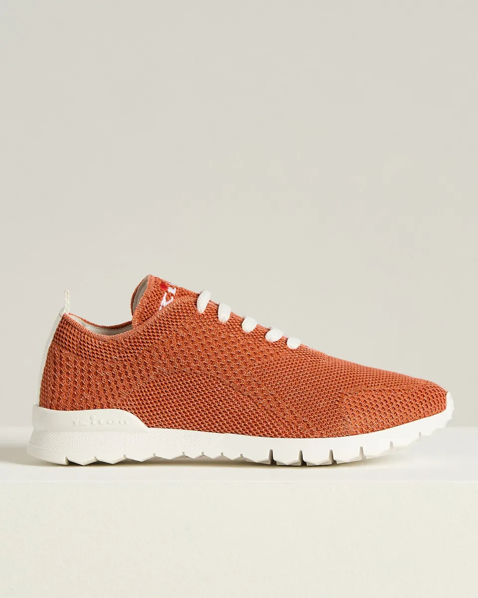 Kiton Shoes Fits Sneaker Orange Baumwolle 38