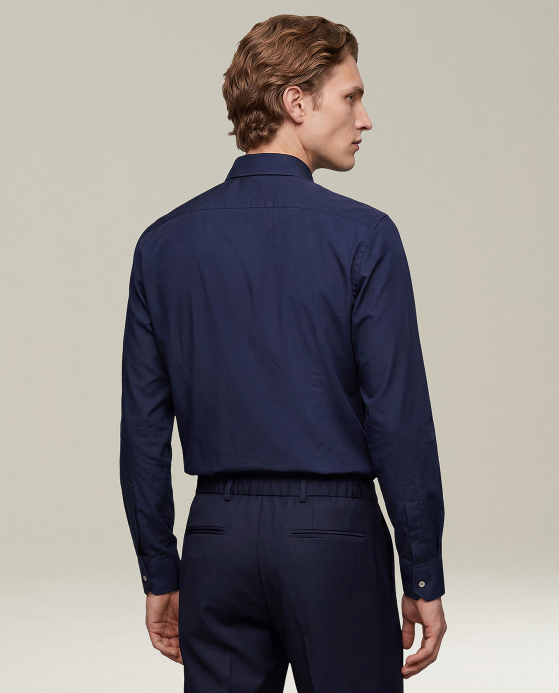 Kiton Shirts Denim Hemd nachtblau Perlmutt Gr. 40