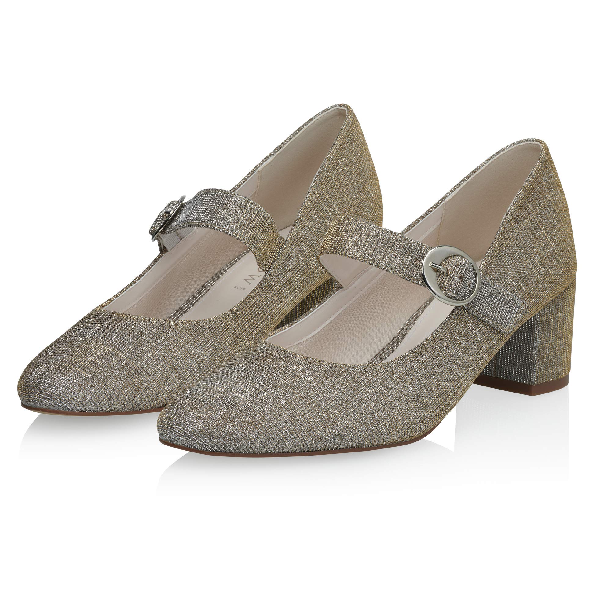 Rainbow Club Luxe Collection Annemarie Pumps Gold Metallic Block