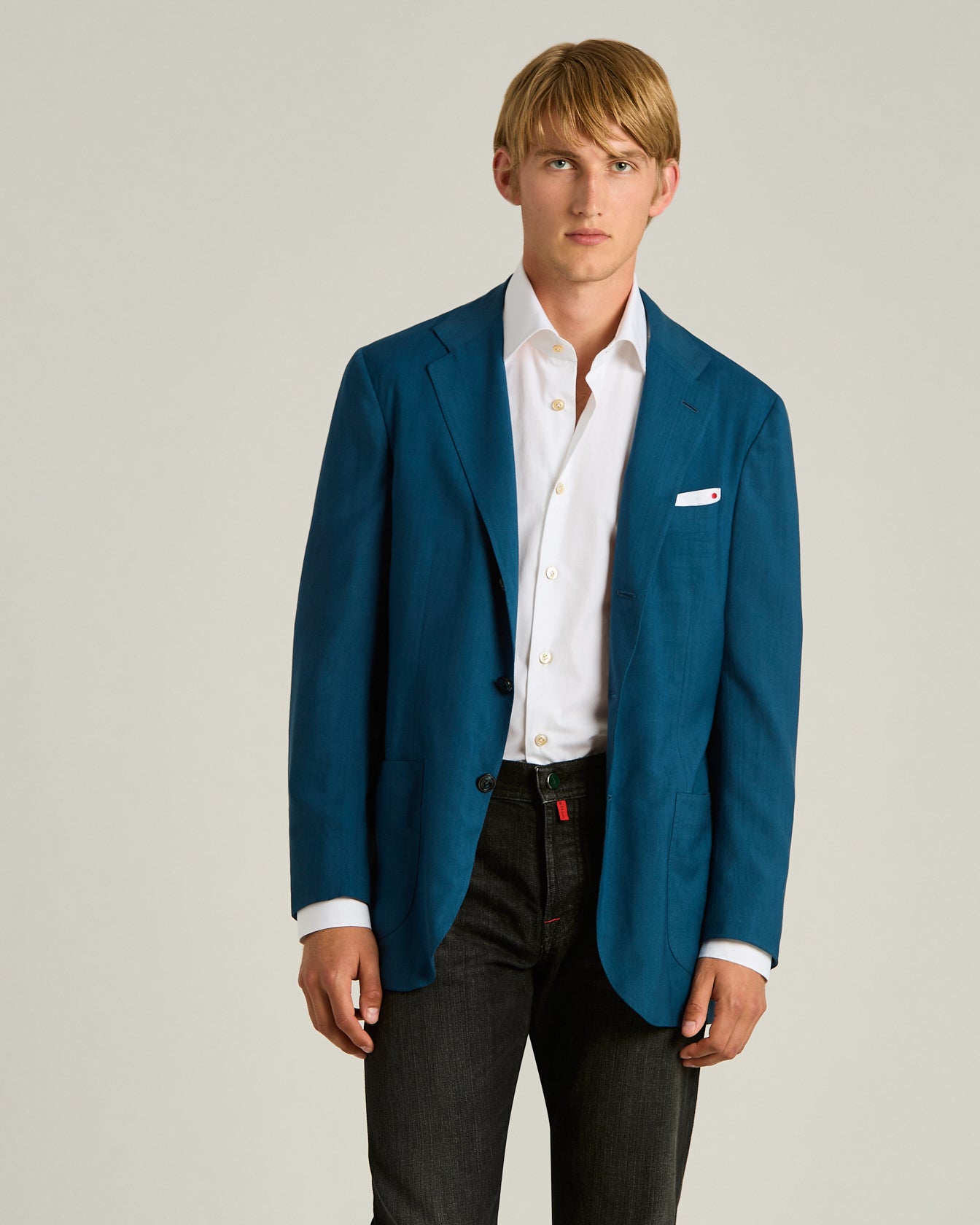 Kiton Jackets Blue Kaschmir Sakko 50 blau