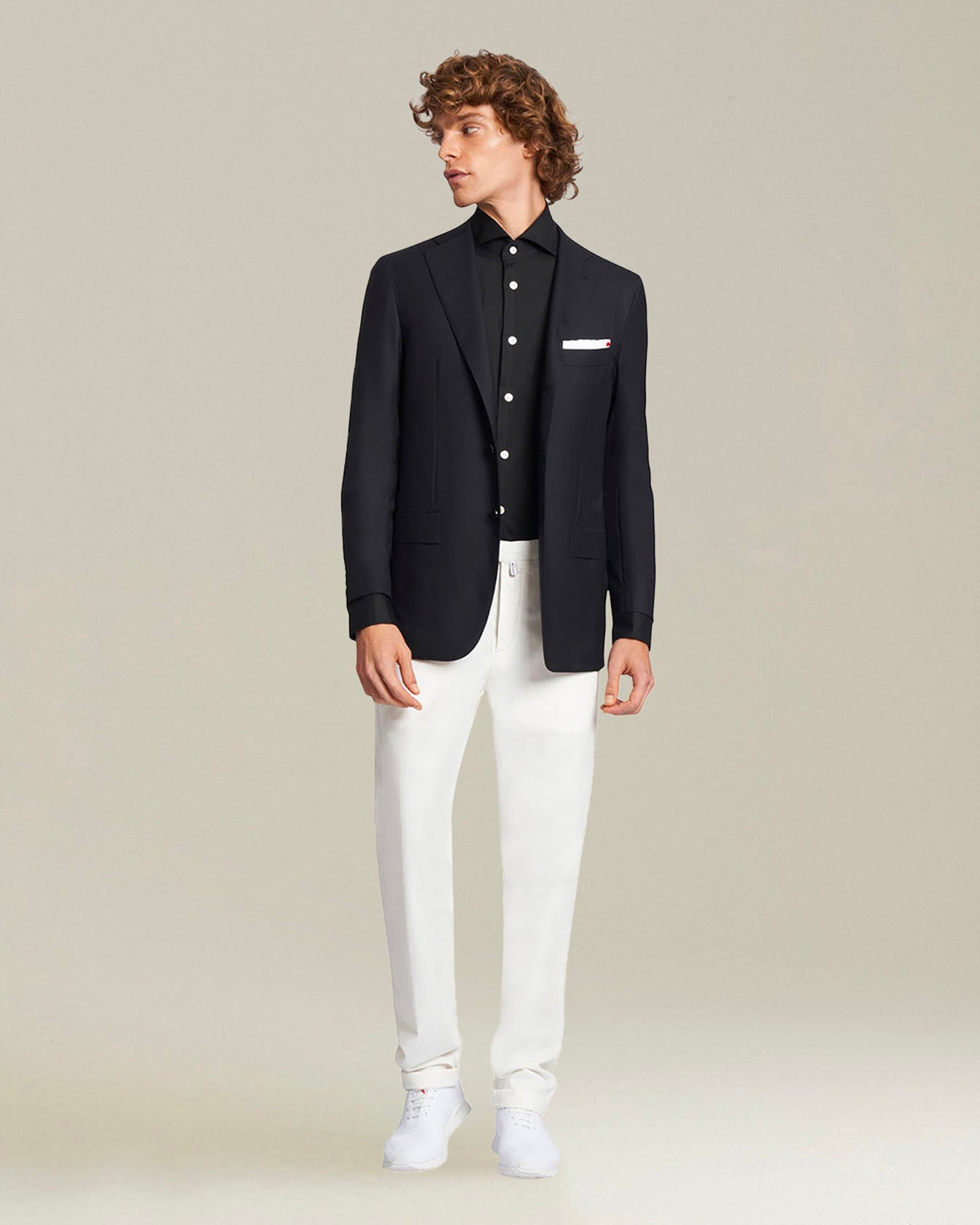 Kiton Hemd Baumwolle schwarz Herrenhemd