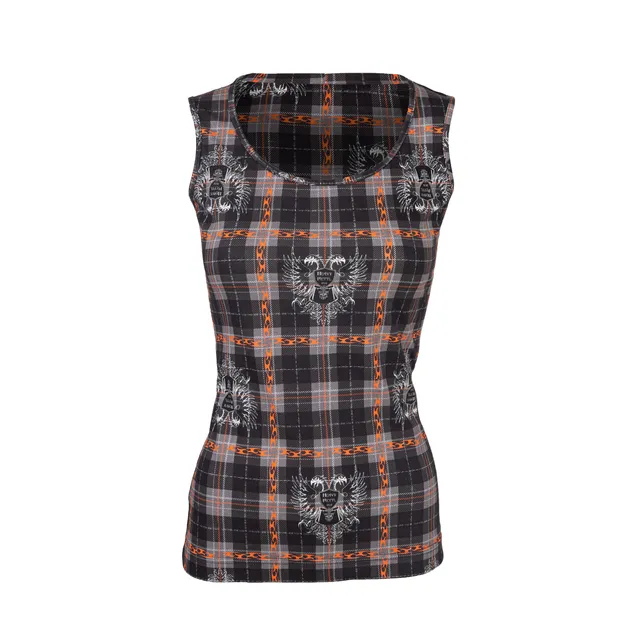 Rettl Women Britta Trachtenrock Burnt Orange Tartan