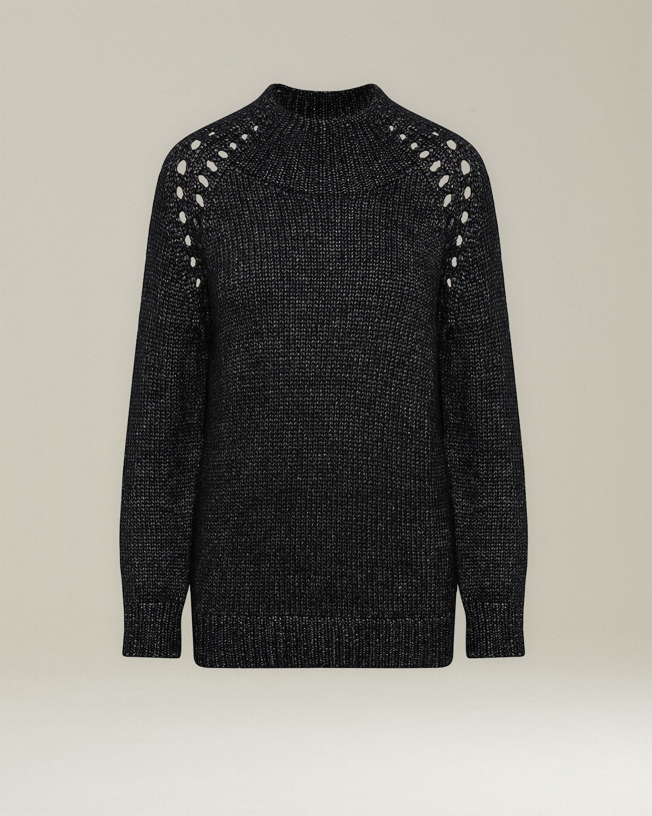 Kiton Knitwear Cashmere Pullover Gr.42 Lochmuster Seide