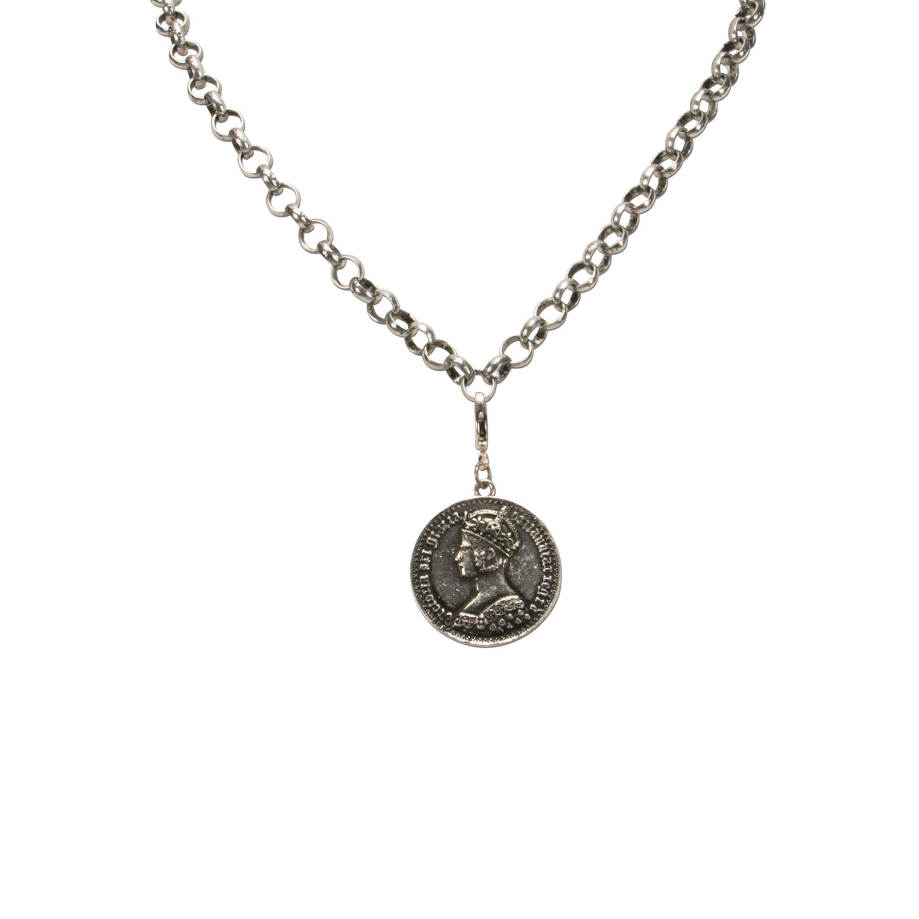 Alpenflüstern DAHEIM AAH102 Münze Anhänger medium altsilber