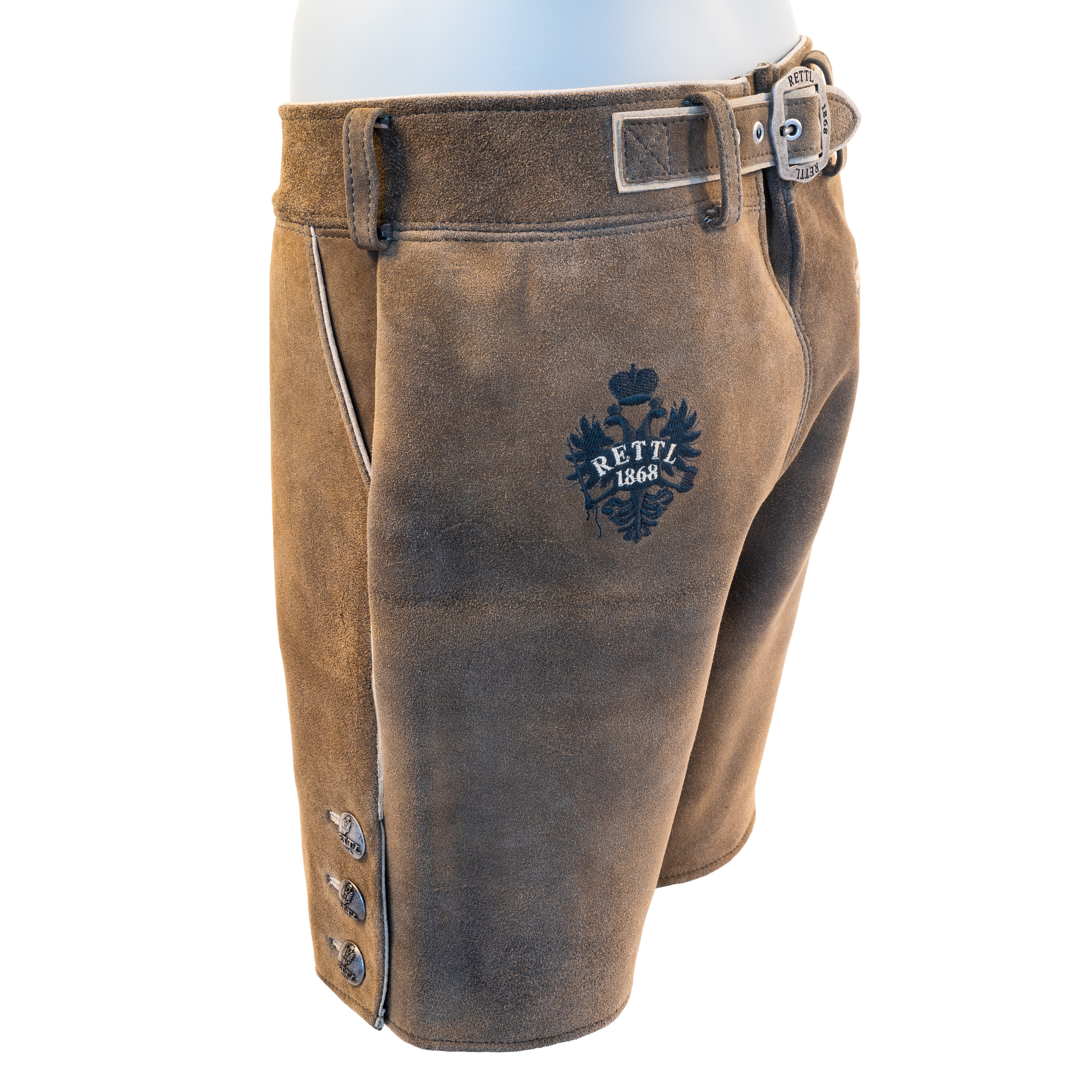 Rettl Men Wunna Herren Lederhose Sämischleder Trachten