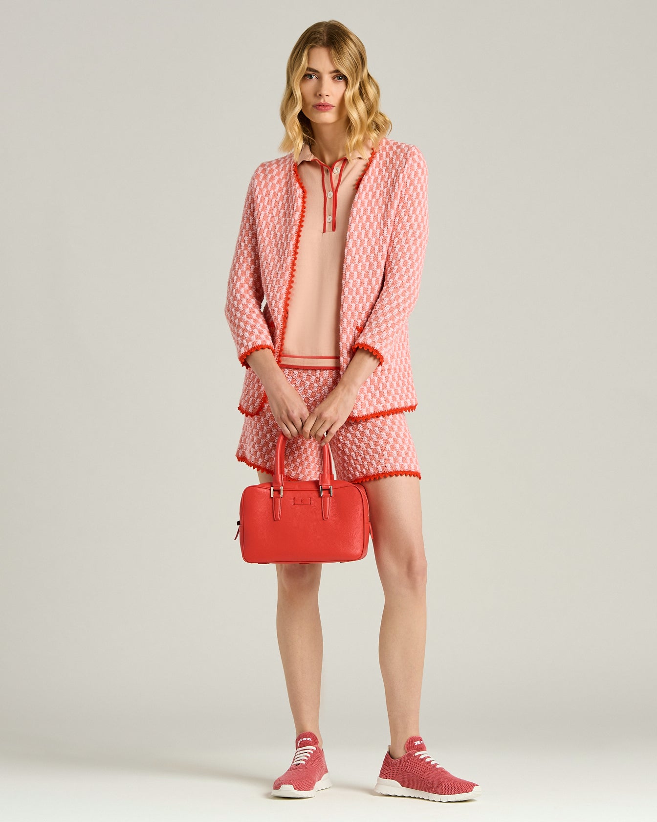 Kiton Kiss Me Bag Handtasche rot Kalbsleder TU