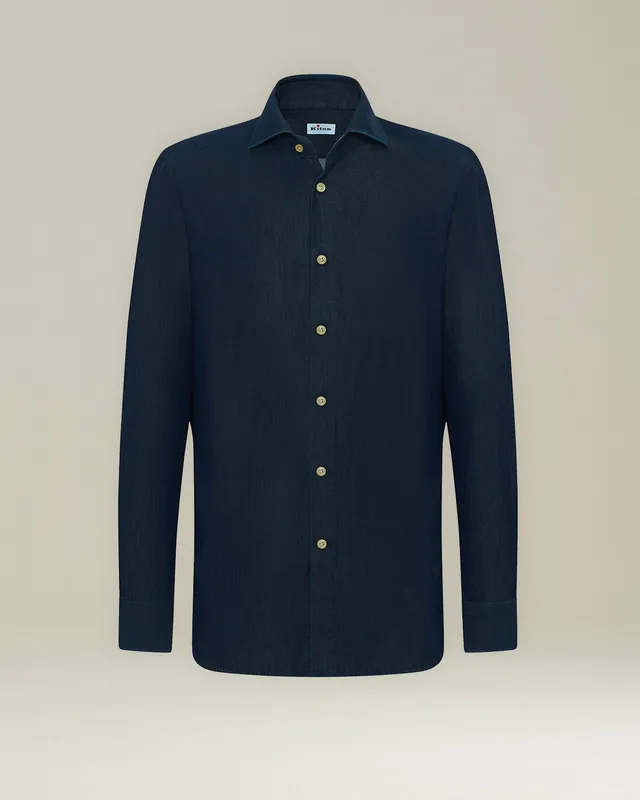 Kiton Shirts Casual Denim Hemd 40 Denim