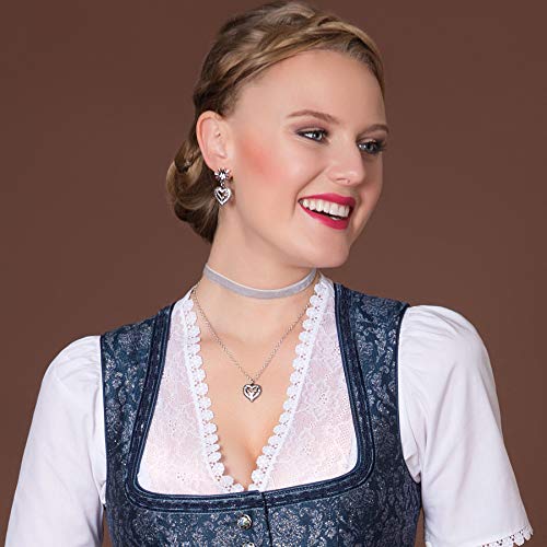 Alpenflüstern Daheim DOR051 Ohrstecker Edelweiß Strass 3,6 cm