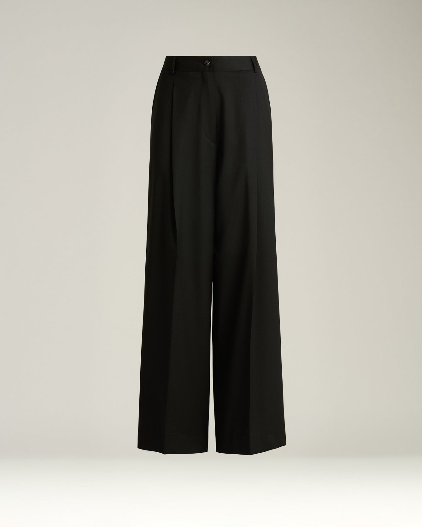 Kiton Trousers Palazzo Hose schwarz Wolle Gr.40