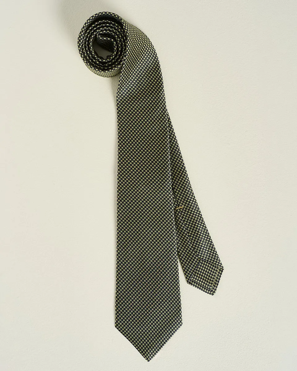 Kiton Patterned Silk Tie Seidenkrawatte TU gemustert