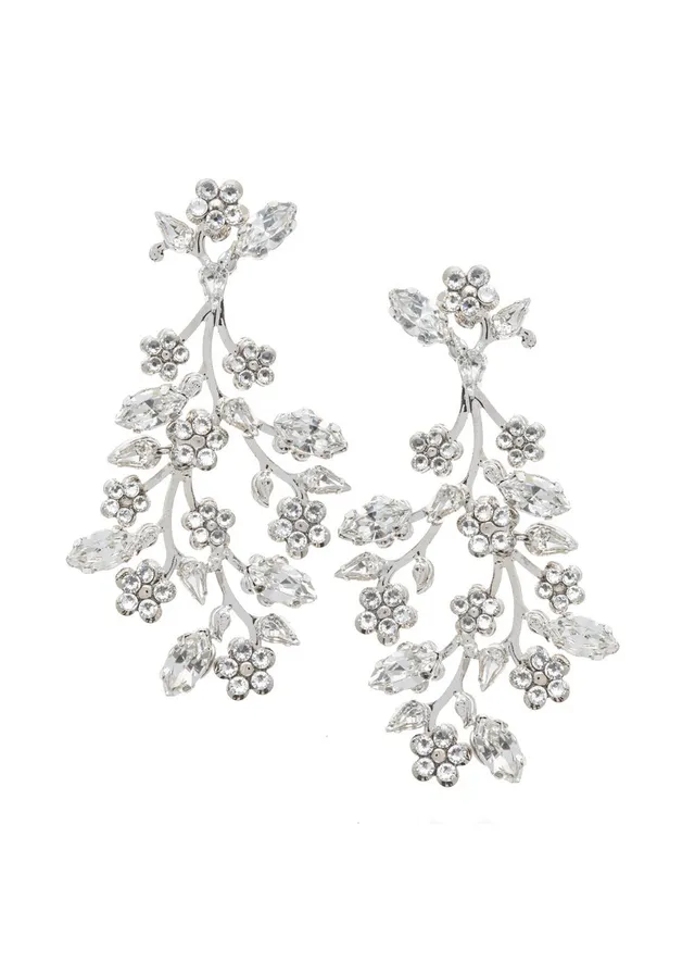Elizabeth Bower Blossom Cascade Chandelier Ohrringe Gold