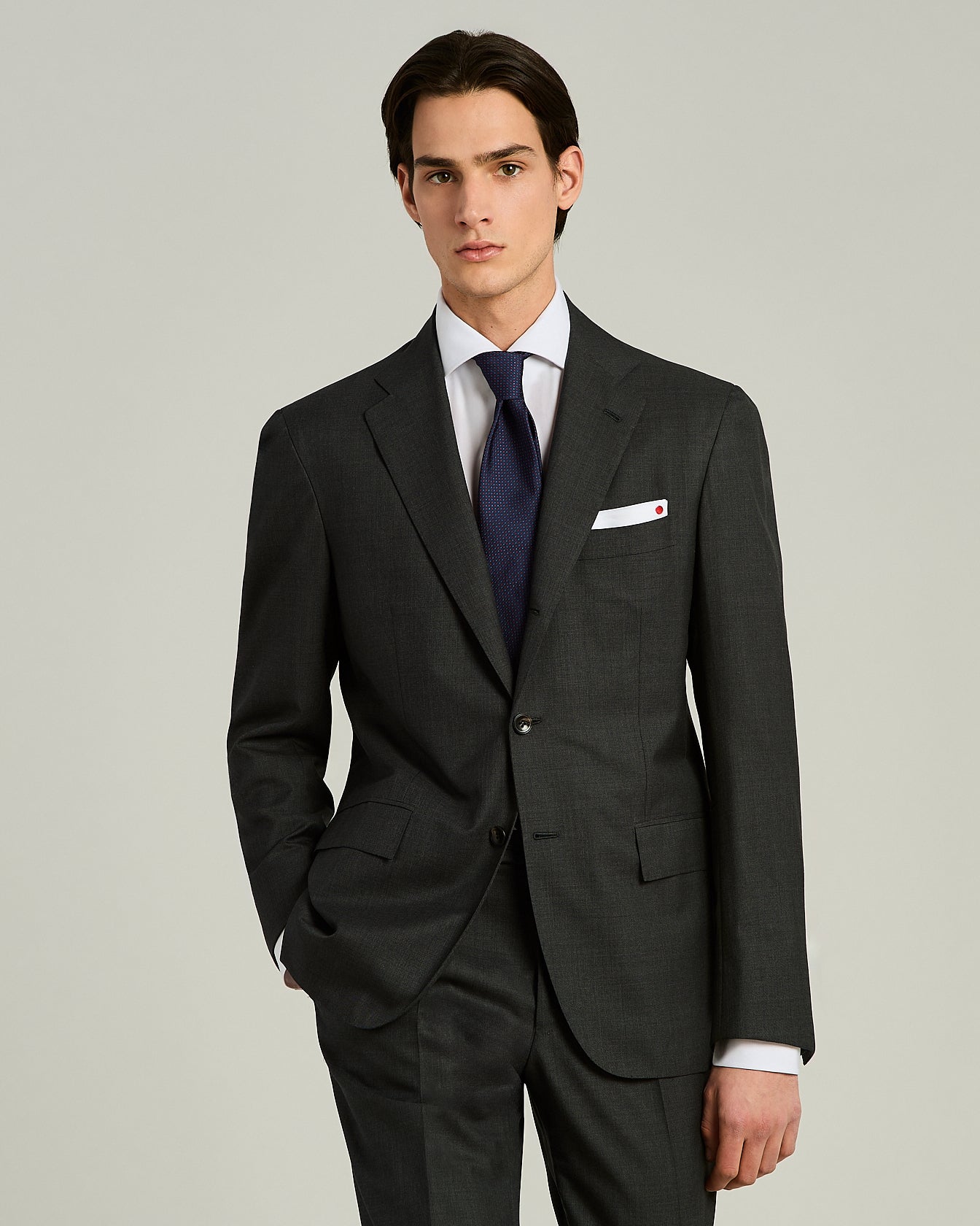 Kiton gemusterte Seidenkrawatte 148 x 8,5 cm TU