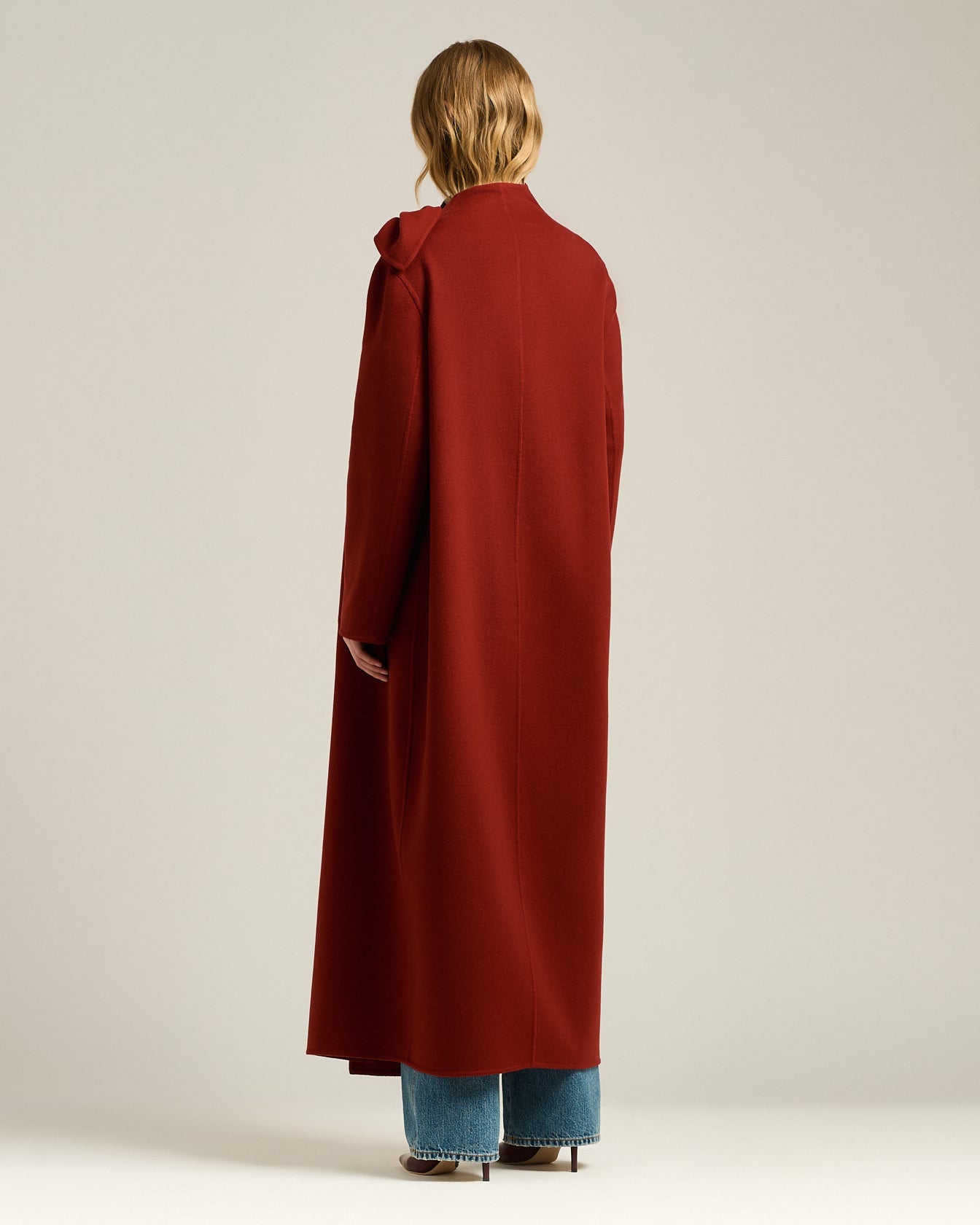 Kiton Outerwear Kaschmir Mantel rost lang 40