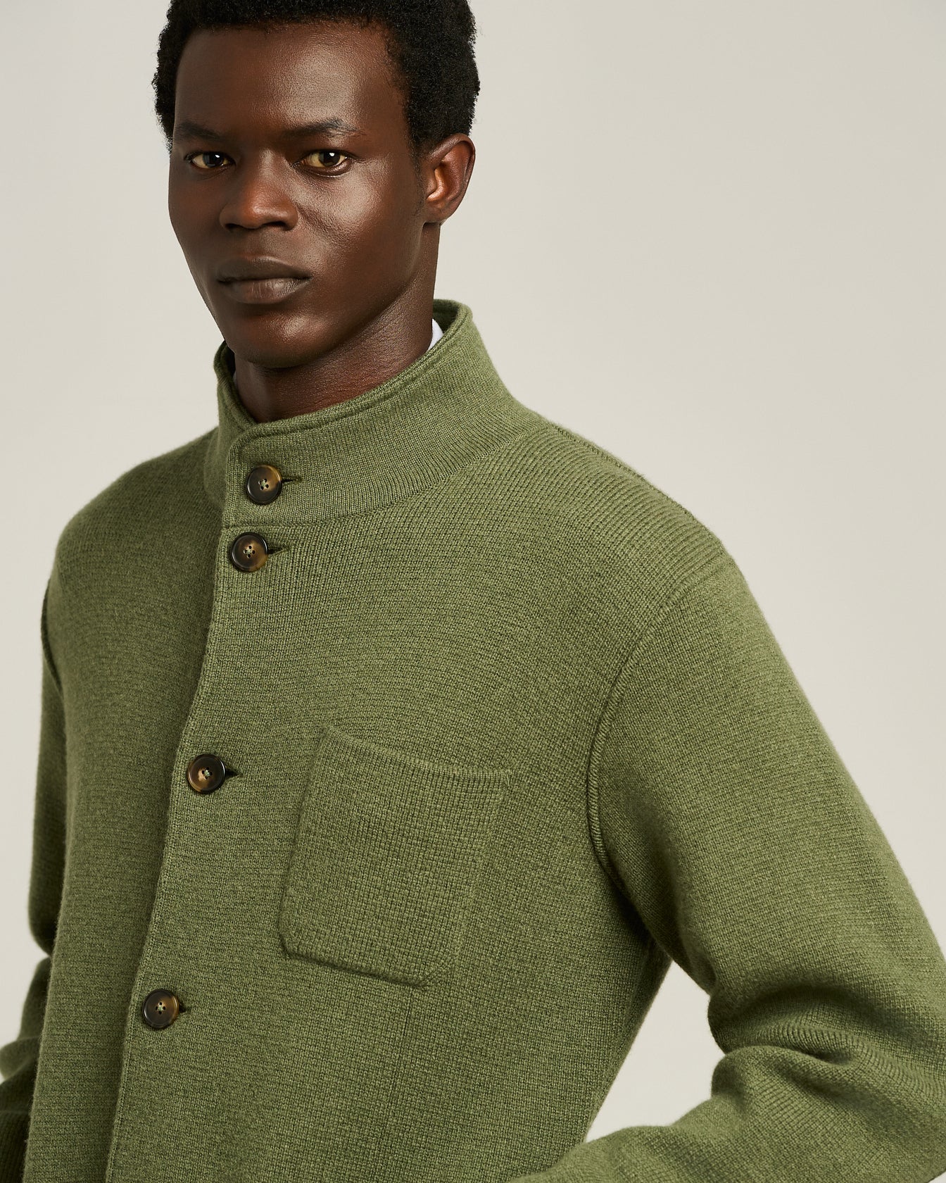 Kiton Casual Jacke Kaschmir Grün Größe M