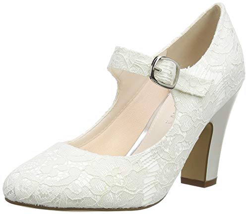 Rainbow Club Madeline Pumps Brautschuhe Elfenbein Satin Spitze