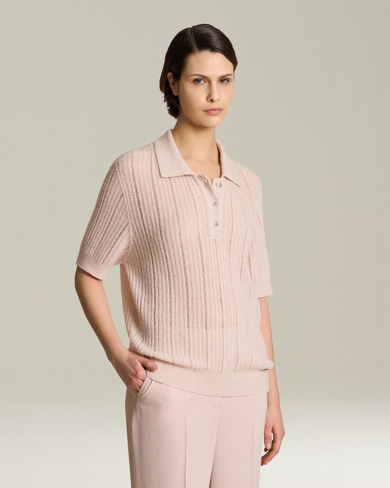 Kiton Cashmere Silk Perforated Jumper Strickpullover Kaschmir Seide
