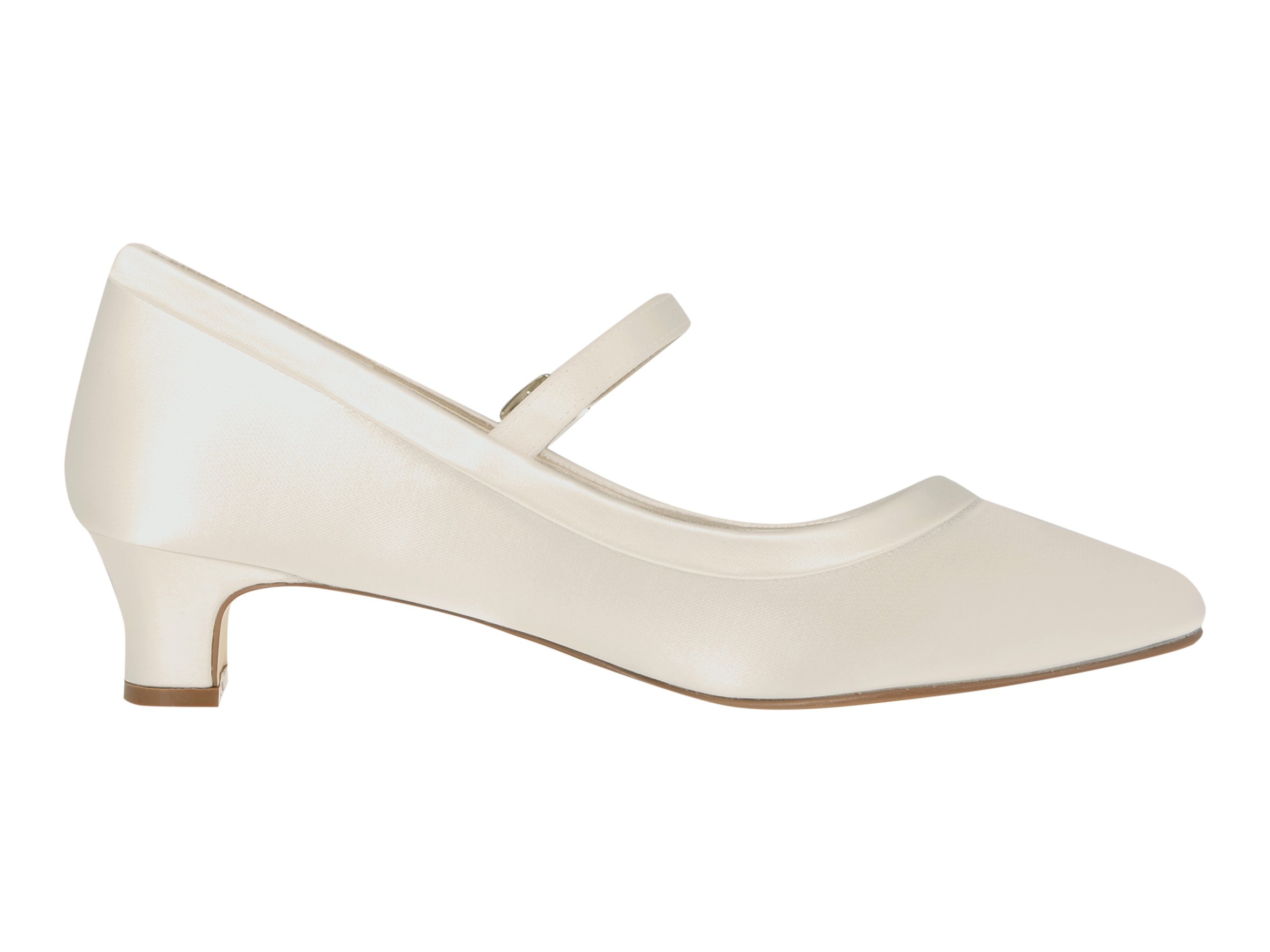 Rainbow Club Timeless Larissa Pumps Satin weiß Blockabsatz