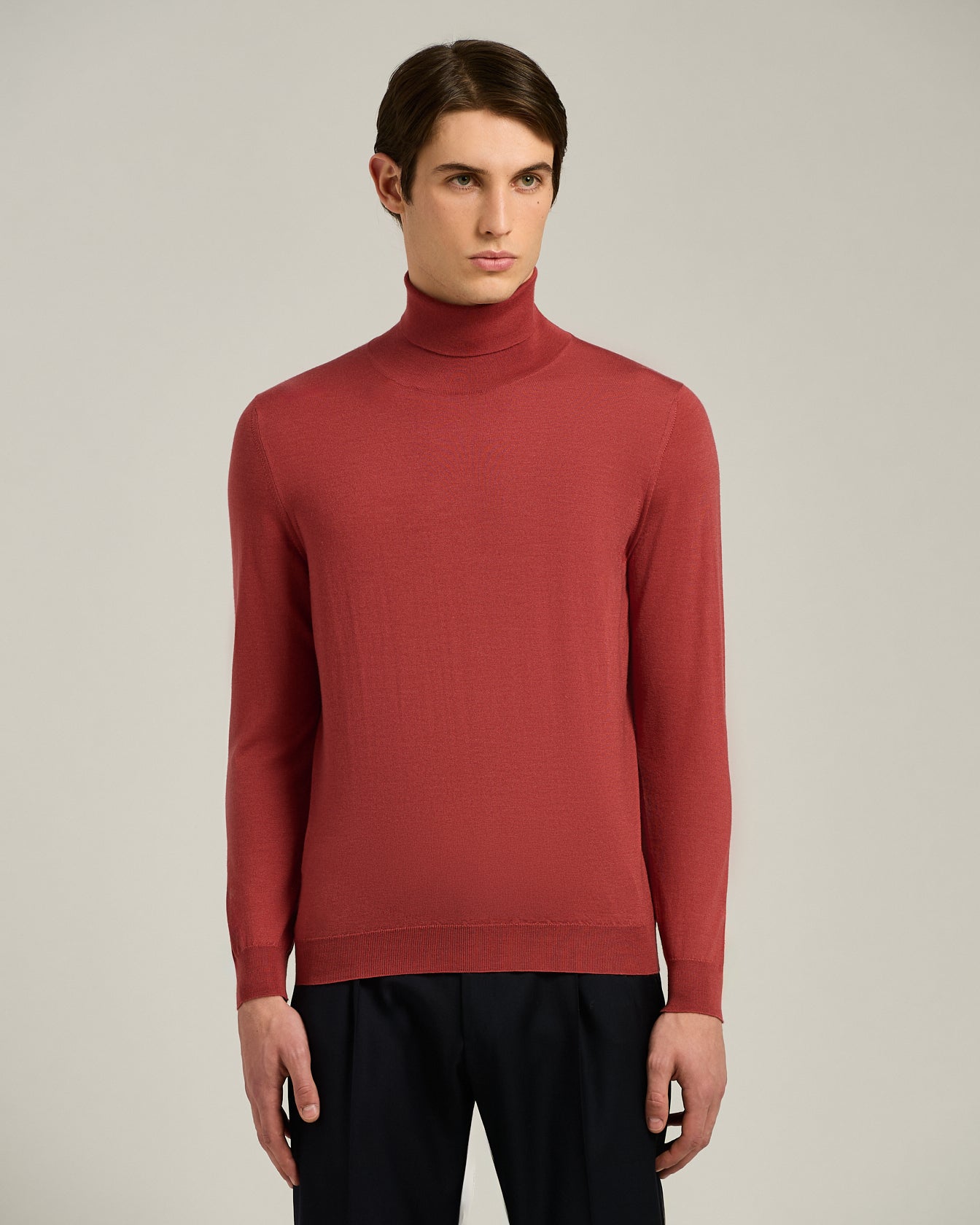 Kiton Knitwear Rollkragenpullover Terracotta Cashmere