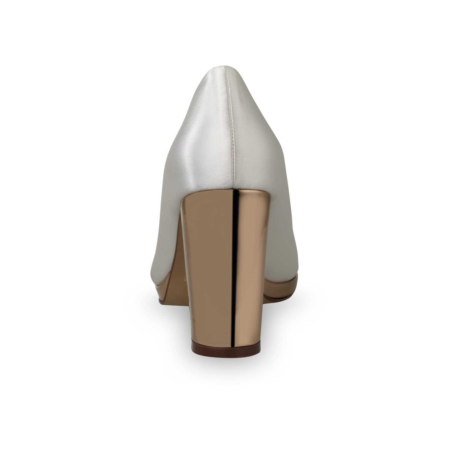 Rainbow Club Luxe Clair Pumps Satin Ivory Plateau 8 cm