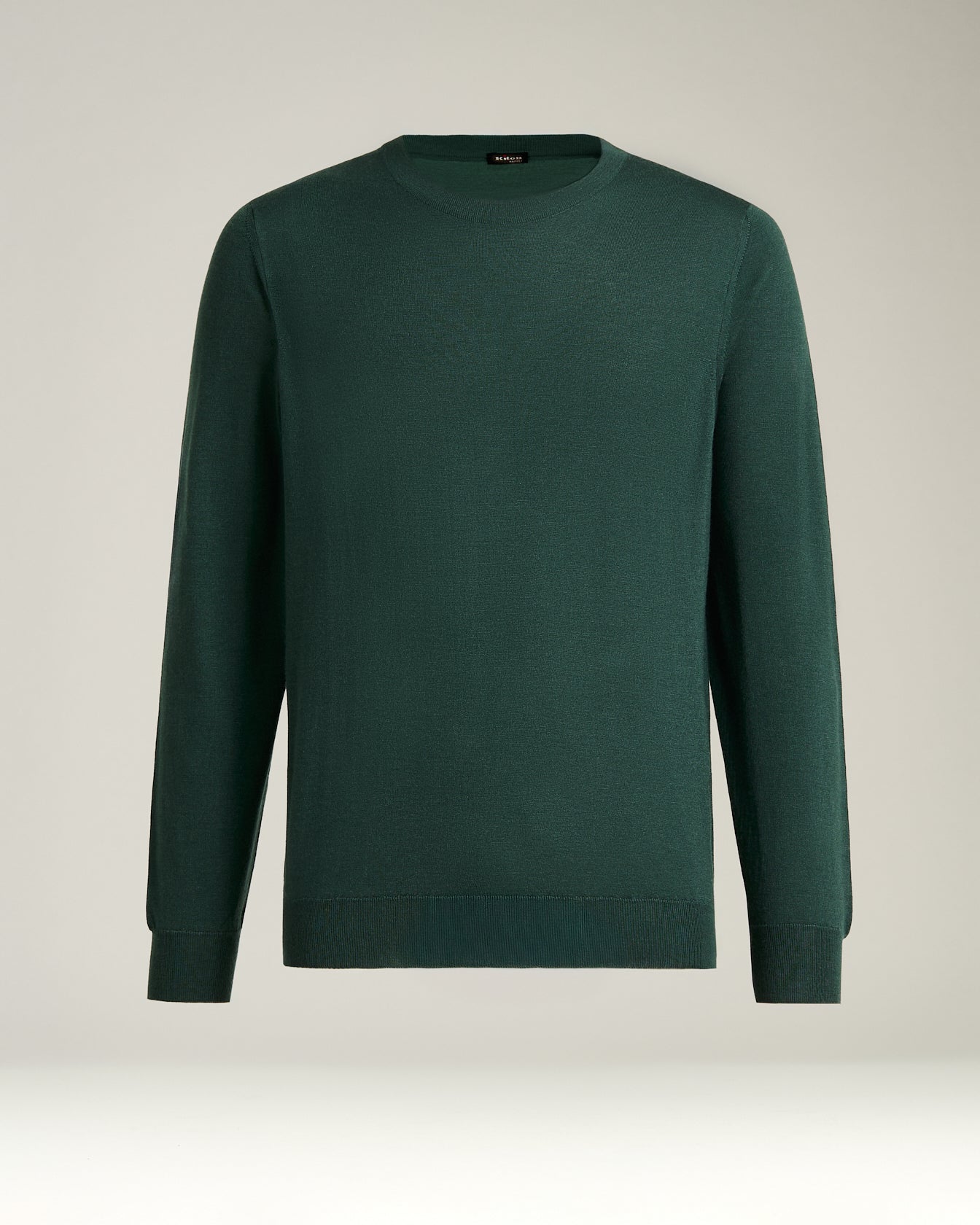 Kiton Knitwear Cashmere Silk Pullover grün Crewneck