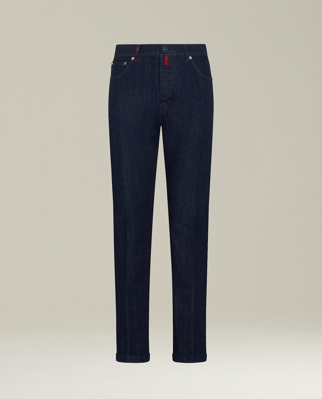 Kiton Jeans Dark Blue Stretch Five-Pocket Dunkelblau