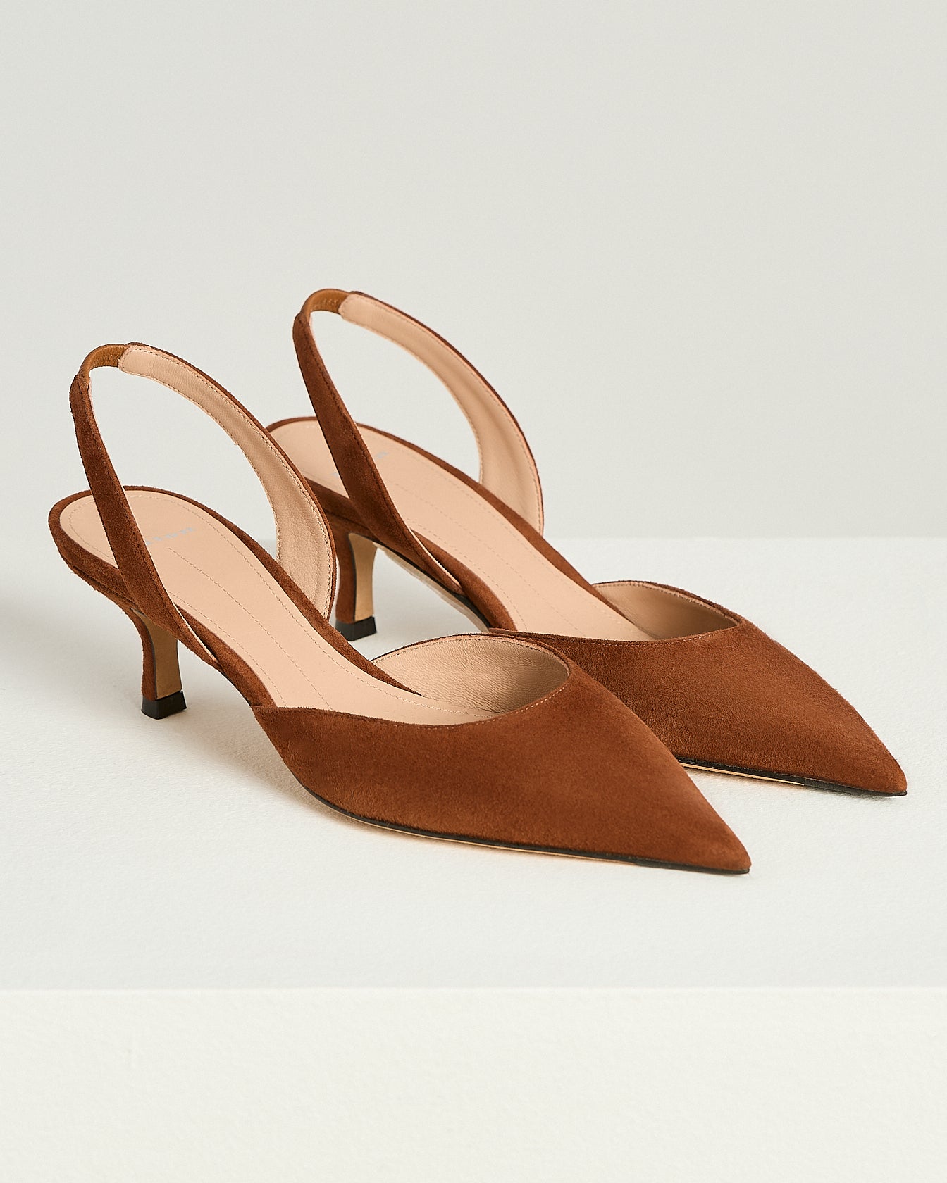 Kiton Shoes Brown Goatskin Pumps Gr.38 Cognac Wildleder