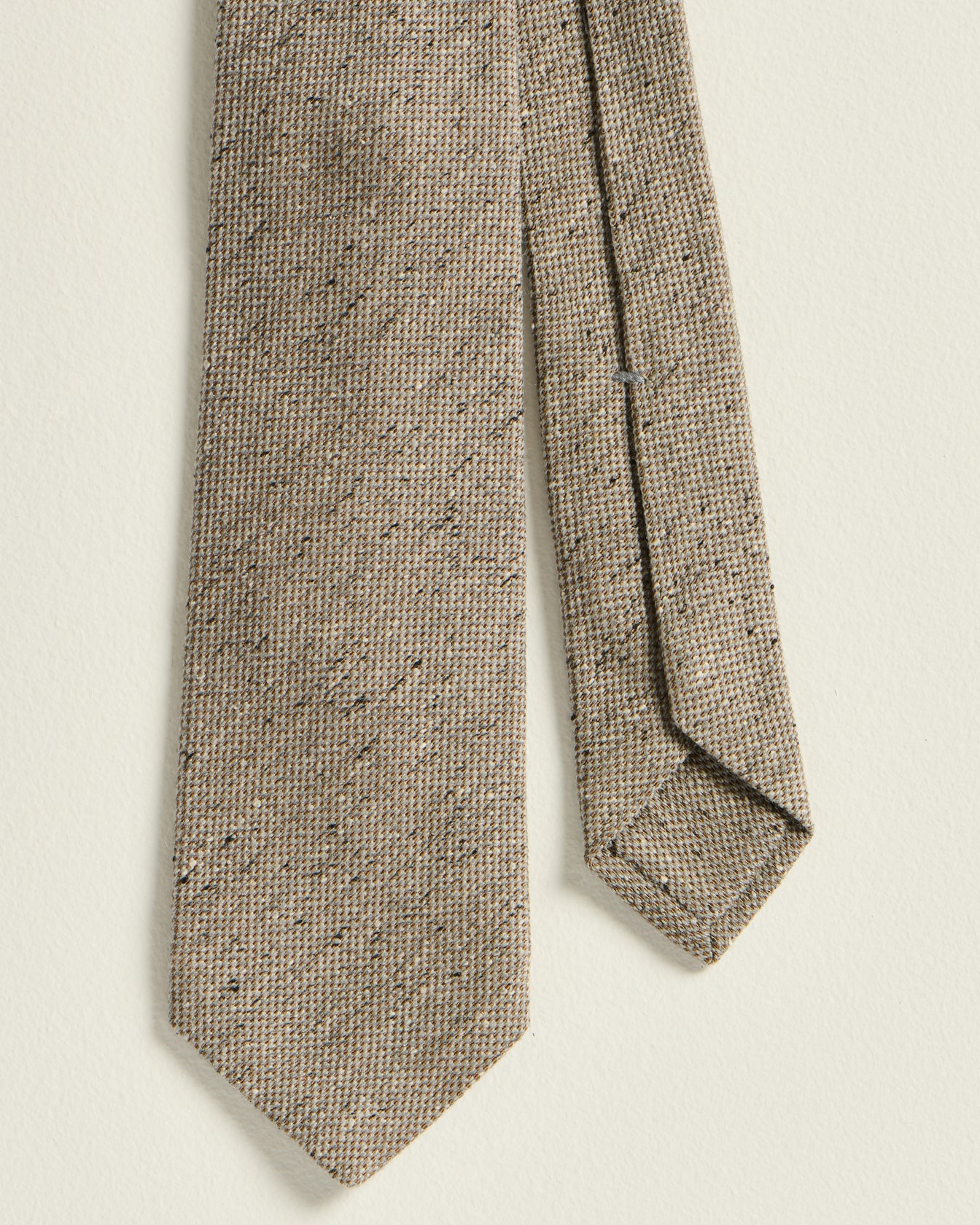 Kiton Ties Beige Wollkrawatte 148 cm gemustert