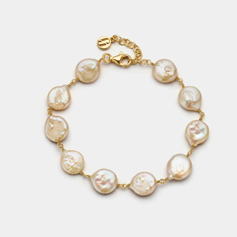 Juvelan Alliance Perlenarmband Silber Coin-Perlen