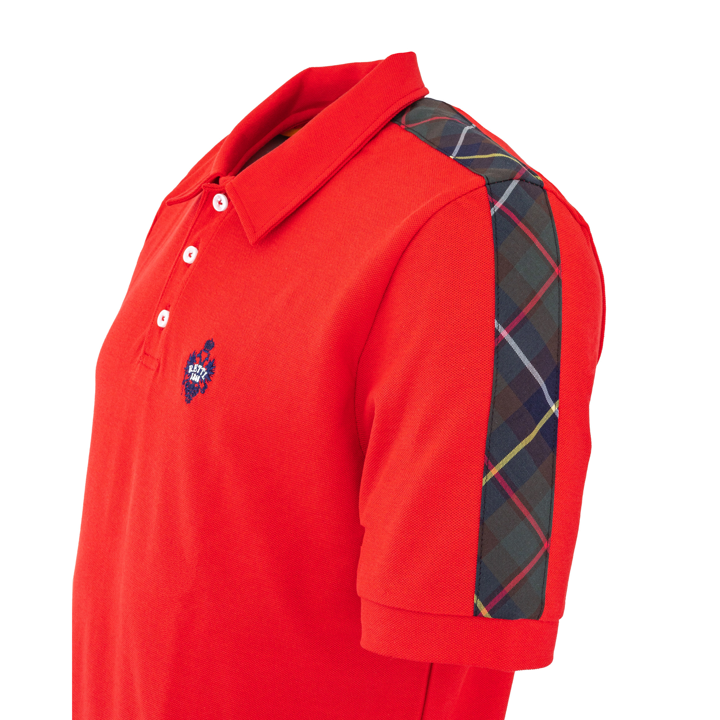 Rettl MEN Ted Polo Poloshirt Herren Stretchpique Karo