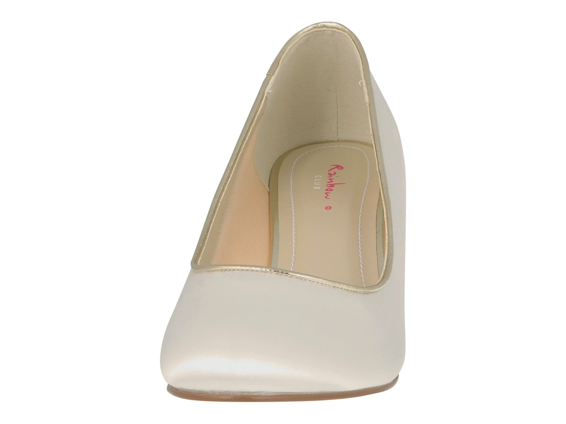 Rainbow Club Wide Fit Hailey Pumps Ivory-Satin 8 cm Absatz