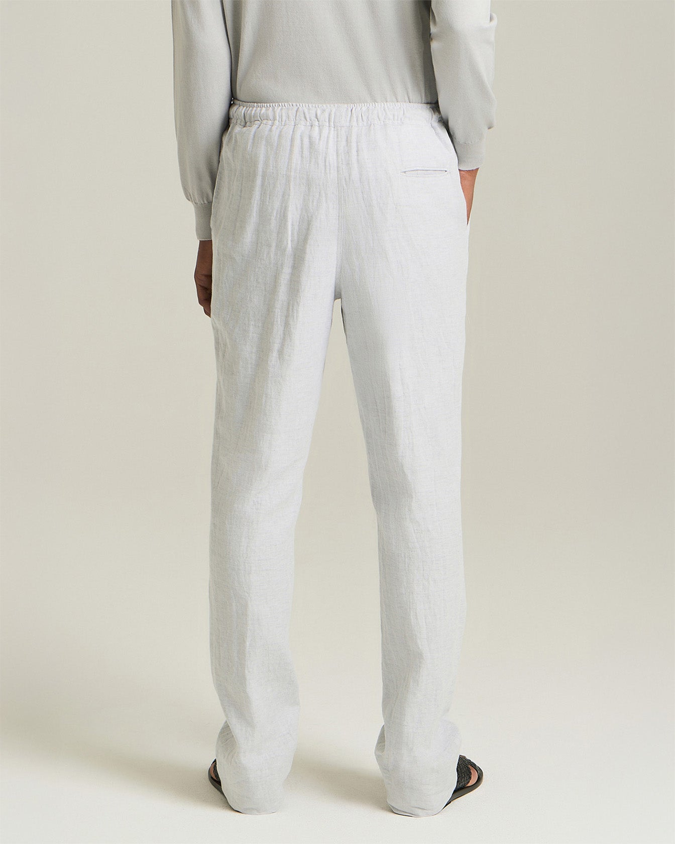 Kiton Trousers Comfort Hose Baumwolle Leinen Pull-On