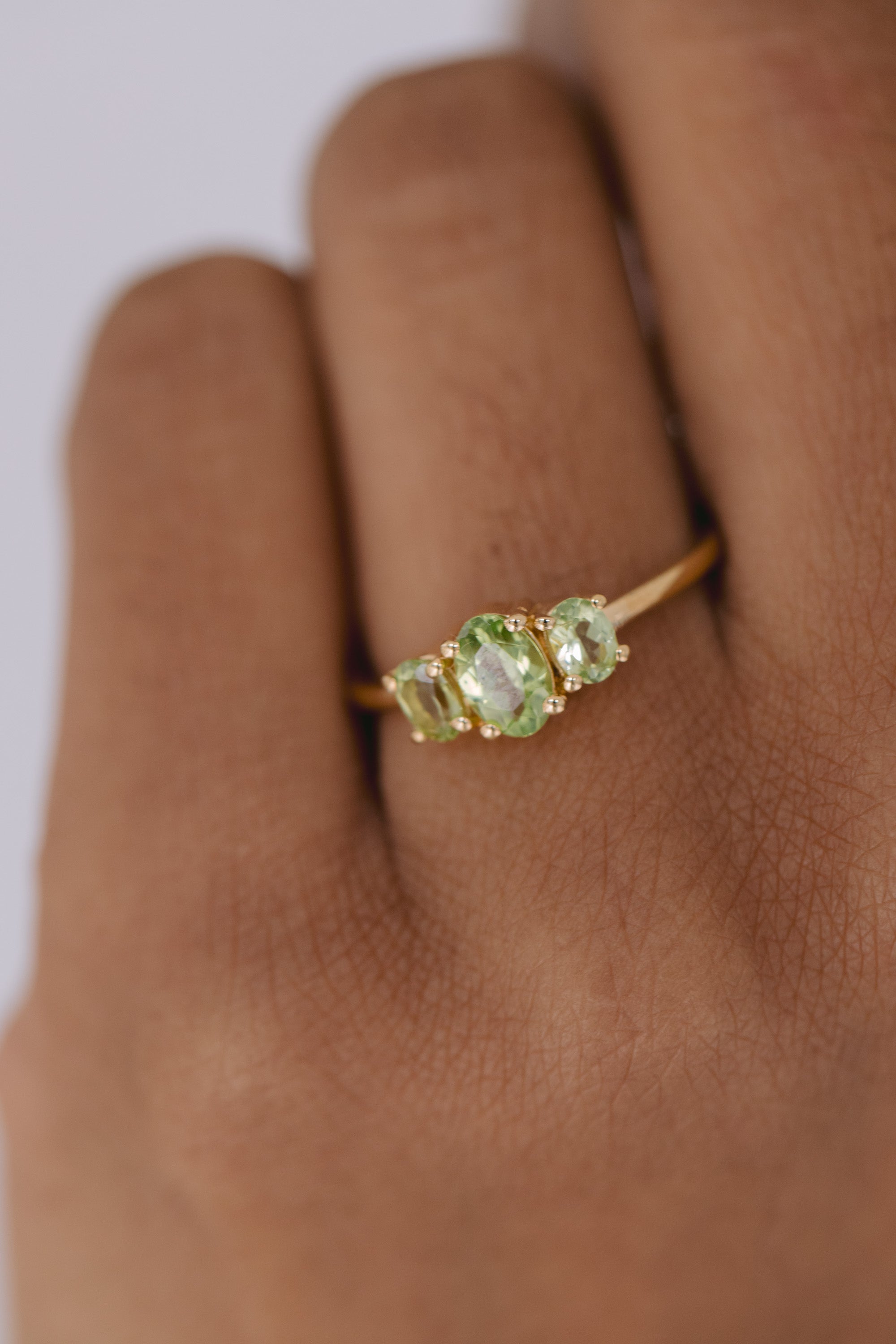 Juvelan Dublin Ring Silber Peridot Größe 50