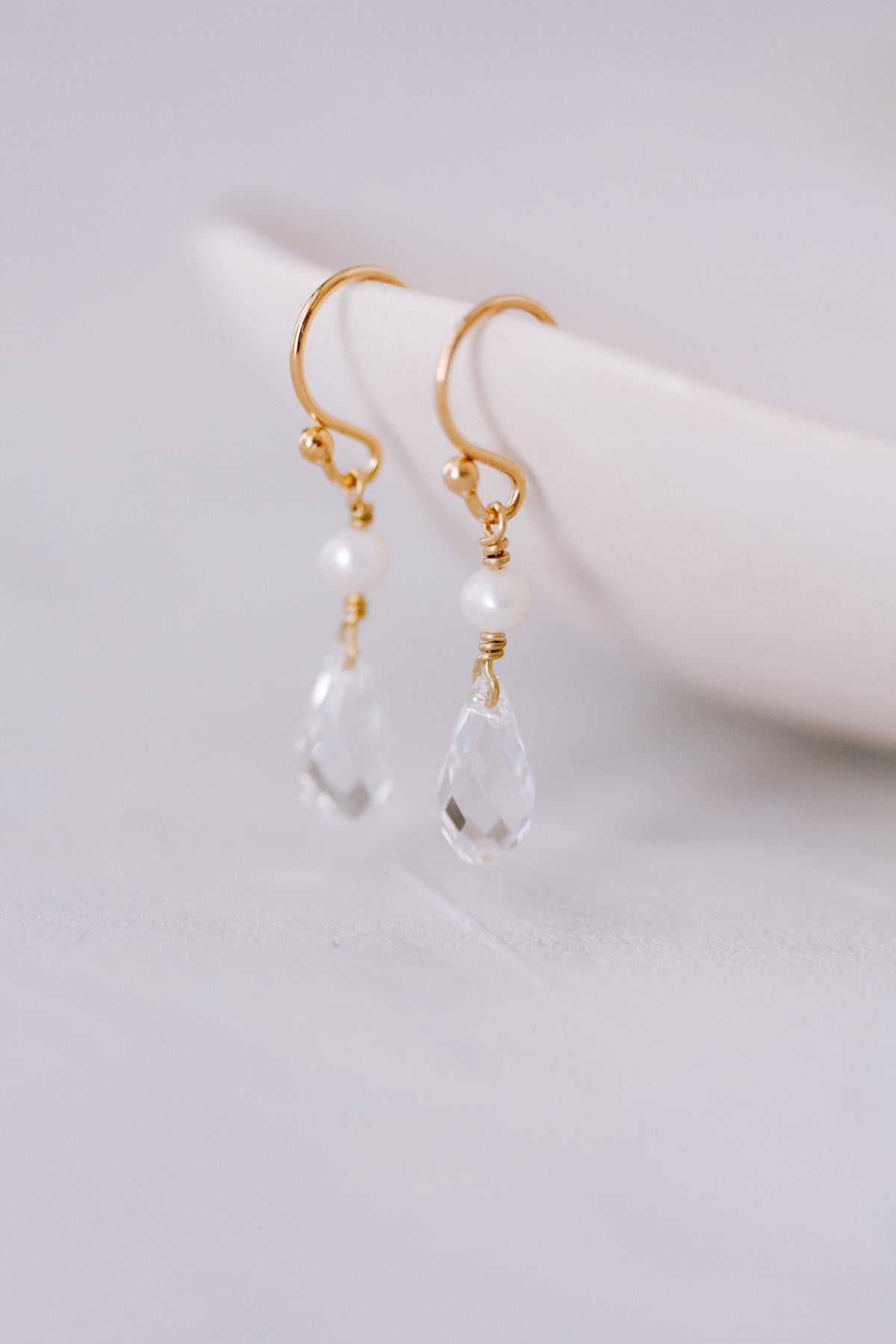 Juvelan Silver Wedding Ohrringe Silber Kristalltropfen Perle