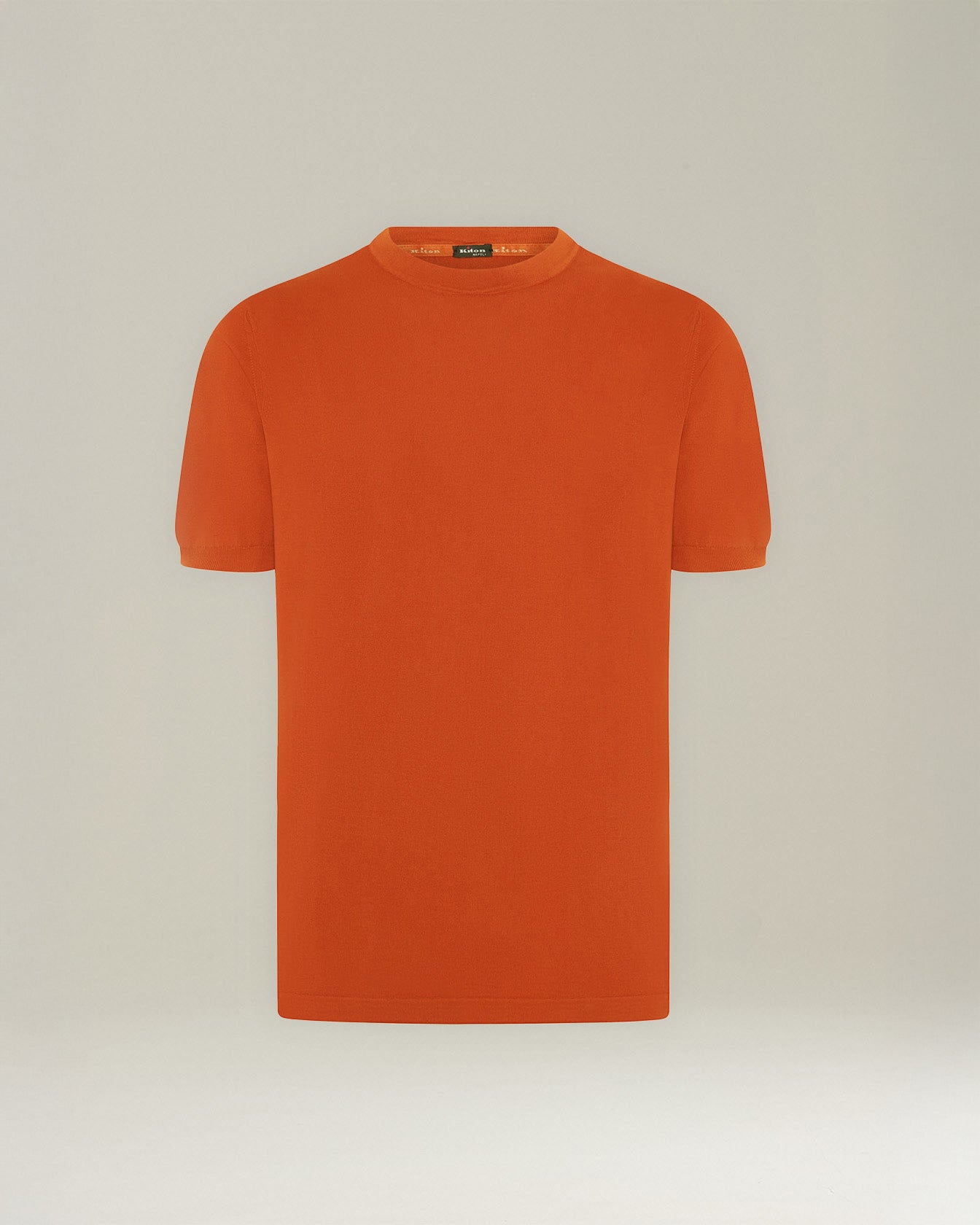 Kiton Crew Neck T-Shirt Baumwolle Größe L