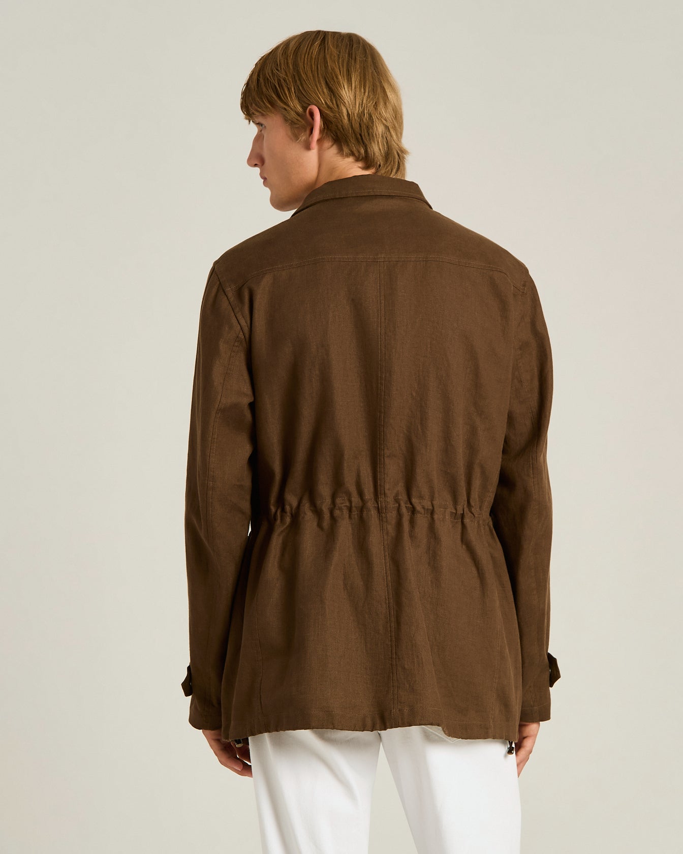 Kiton Jackets Linen Utility Jacket Leinenjacke Taschen