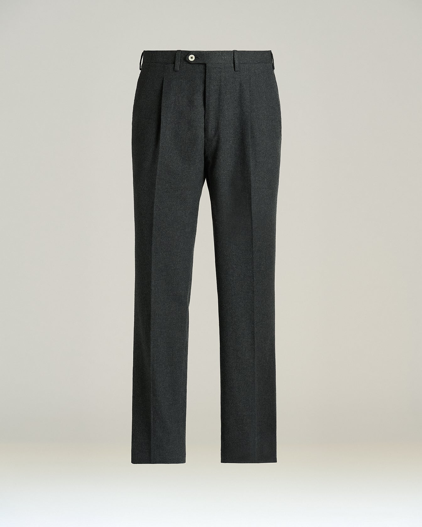 Kiton Gray Cotton Hose Baumwolle Grau Bundfalte