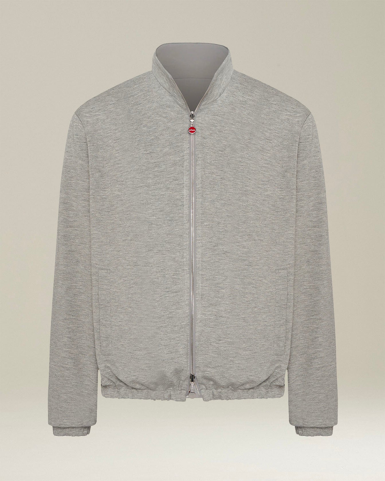 Kiton Outerwear Blouson Bomberjacke 50 Grau Wendbar